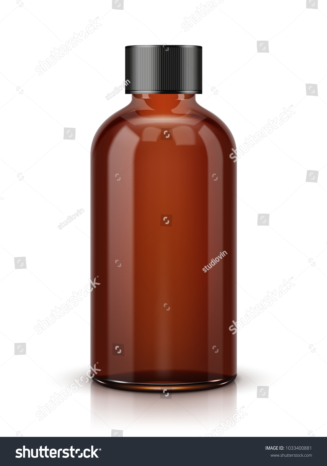 SVG of Brown cosmetic or perfume bottle isolated on white background svg