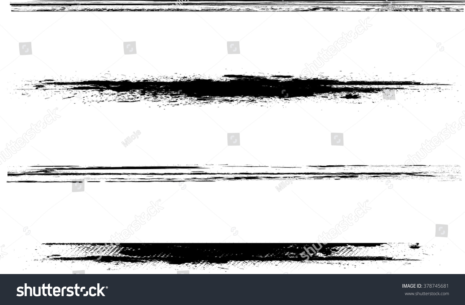 Download Brush Stroke Collection Grunge Lines Vector Stock Vector ...