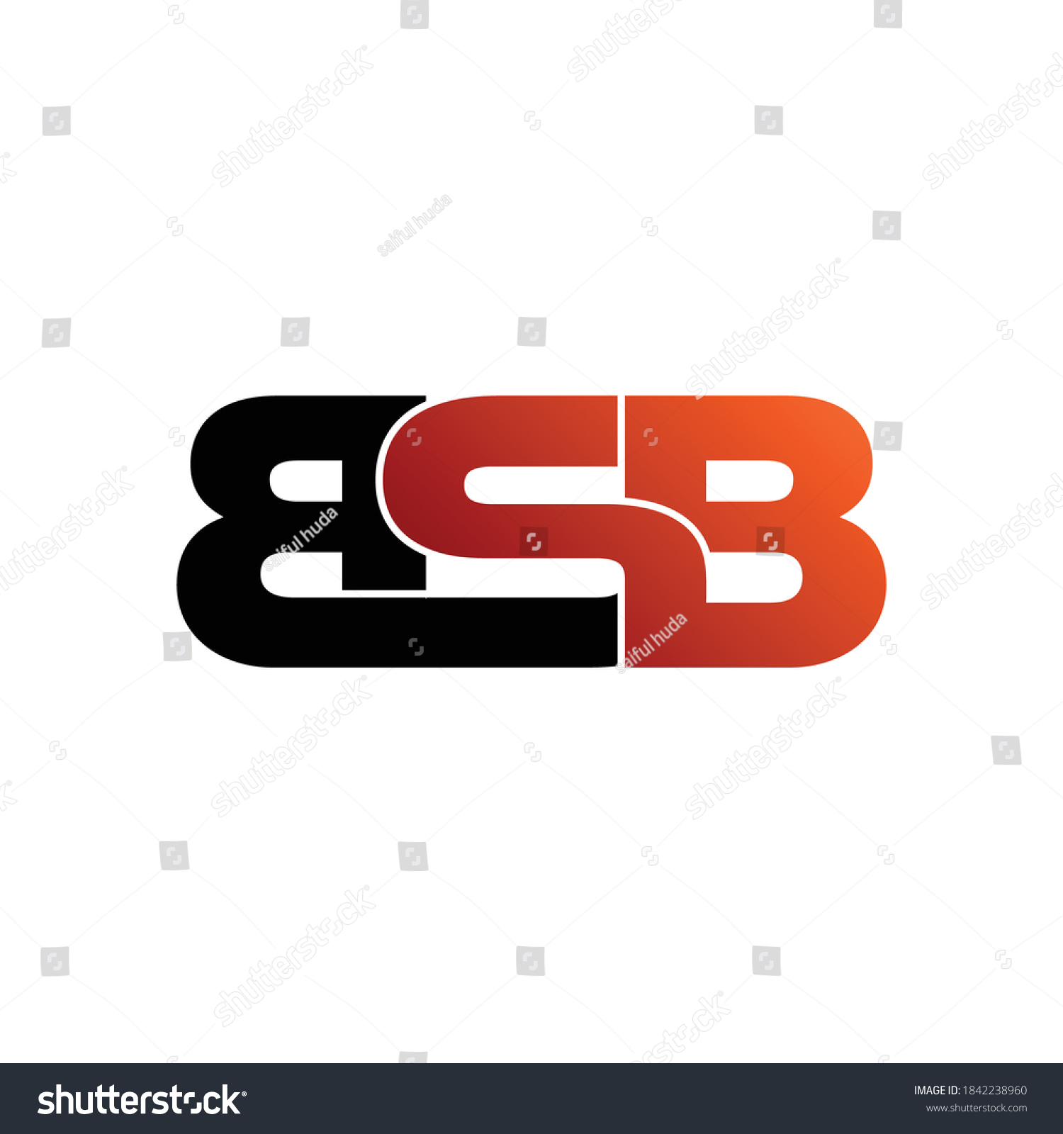 Bsb Letter Monogram Logo Design Vector Stock Vector (Royalty Free ...