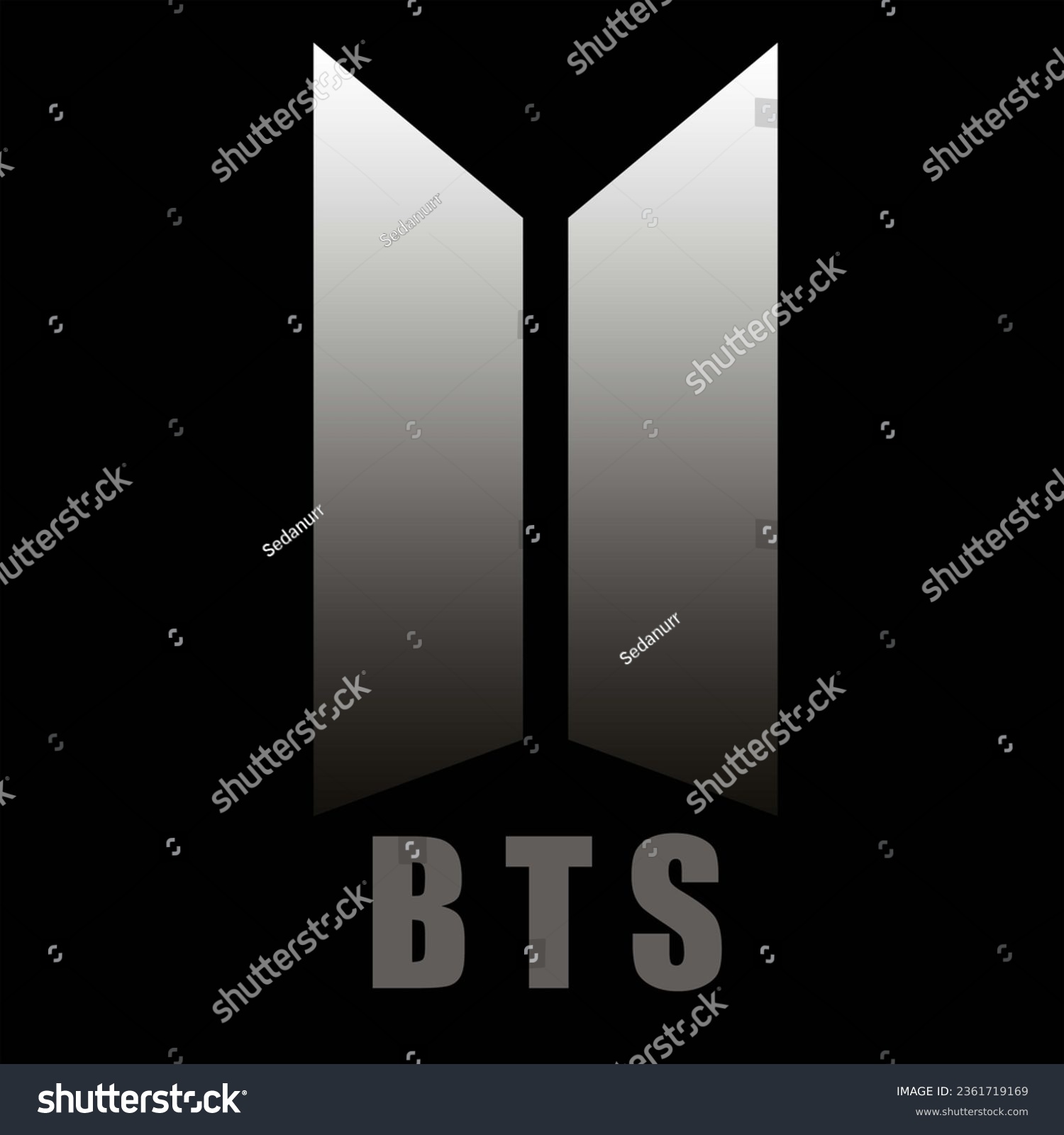 SVG of BTS SYMBOL ON BLACK BACKGROUND svg