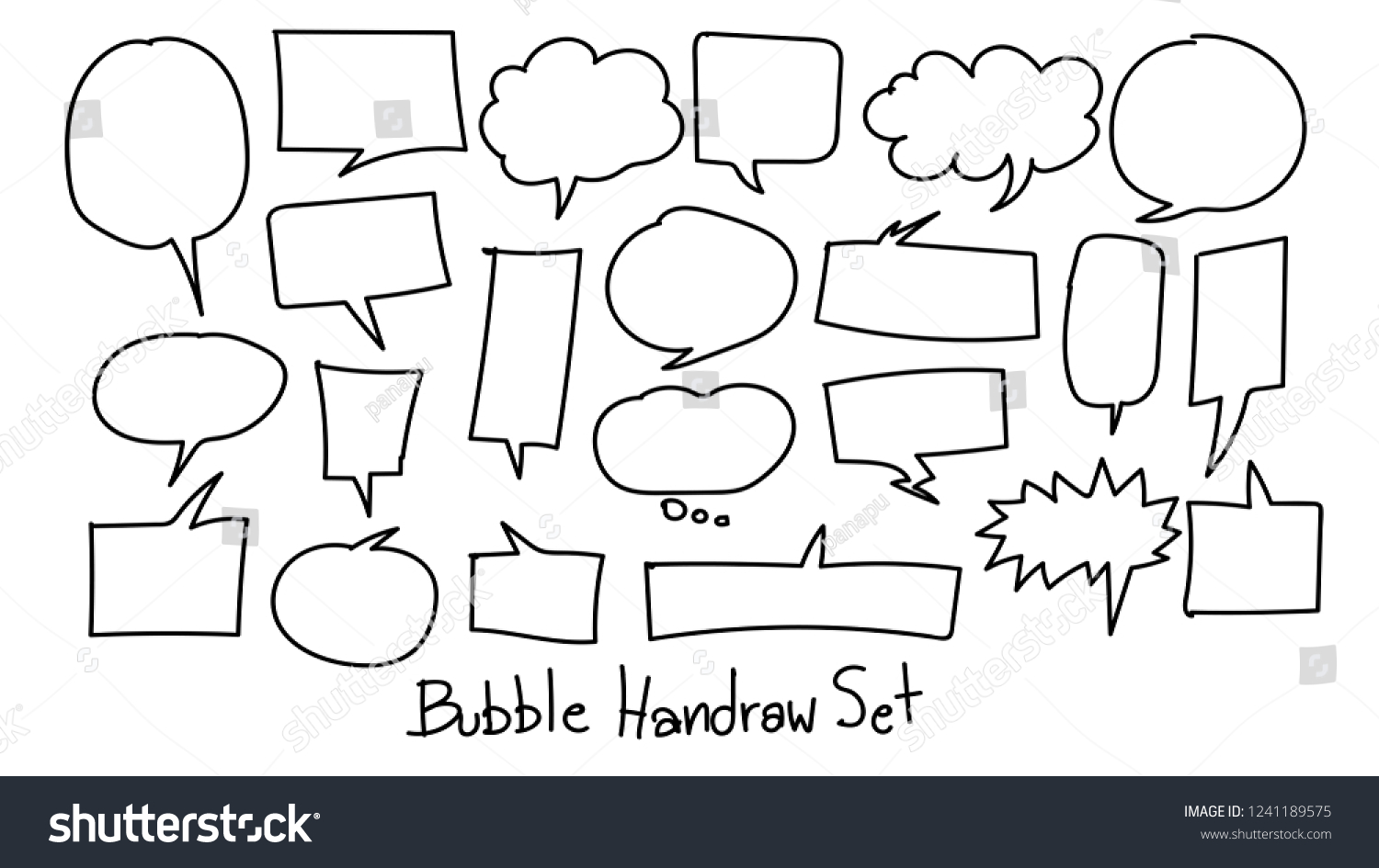 Bubble Speech Set Cartoon Style By Vector có sẵn miễn phí bản quyền Shutterstock