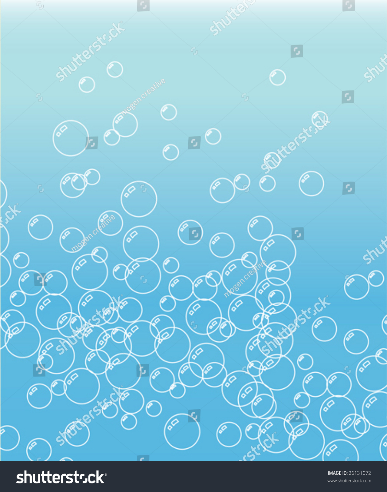 Bubbles Blue Gradient Stock Vector 26131072 - Shutterstock