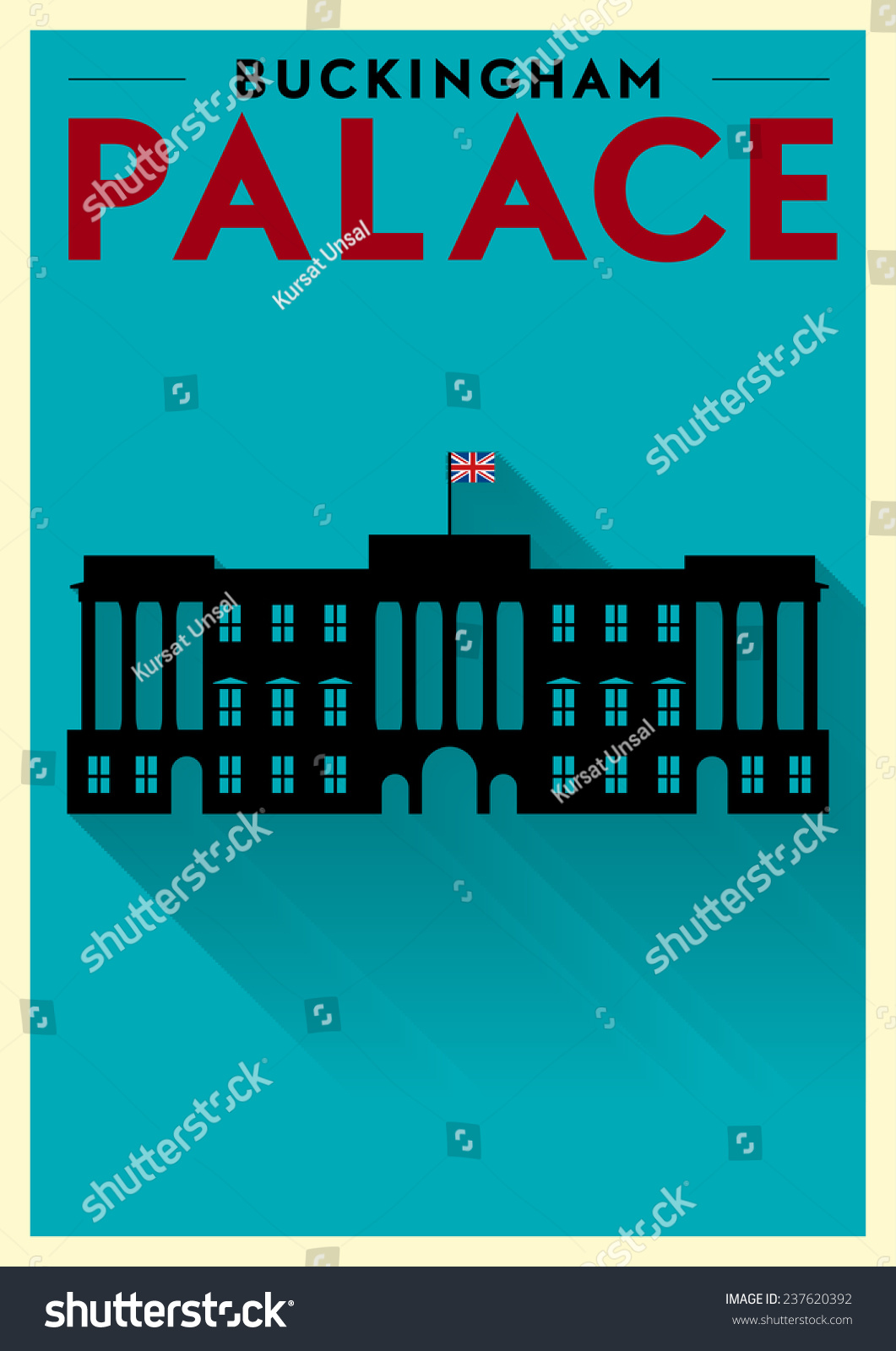 SVG of Buckingham Palace Vector Illustration svg