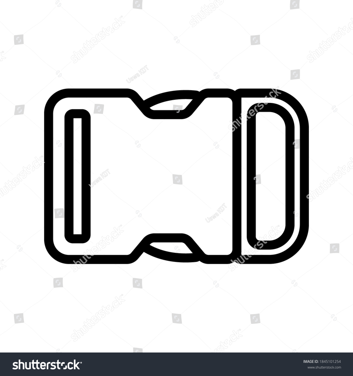 Buckle Icon Backpack Buckle Vector Vector Stock Vector (Royalty Free ...