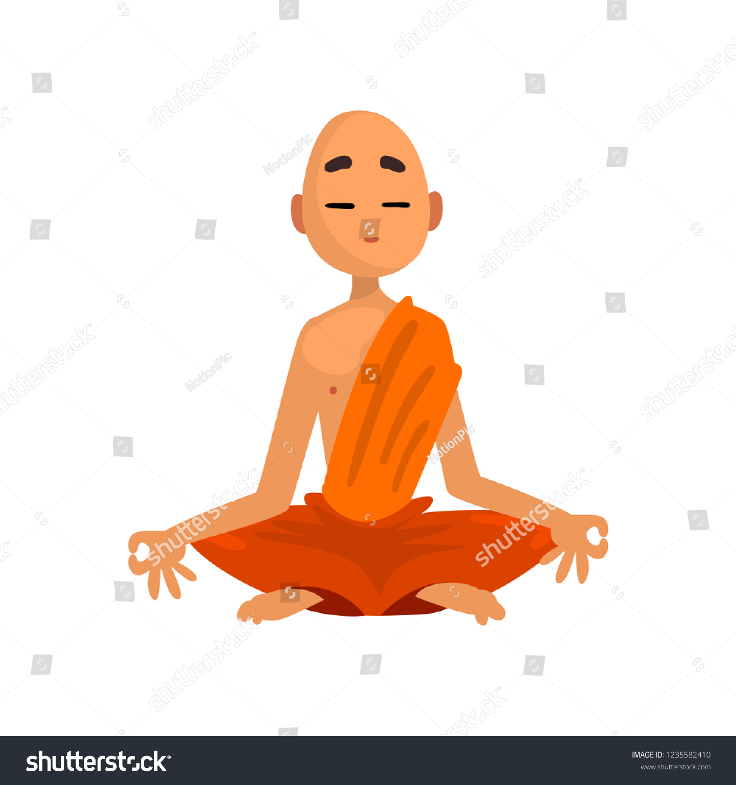 805 Bald monk Stock Illustrations, Images & Vectors | Shutterstock