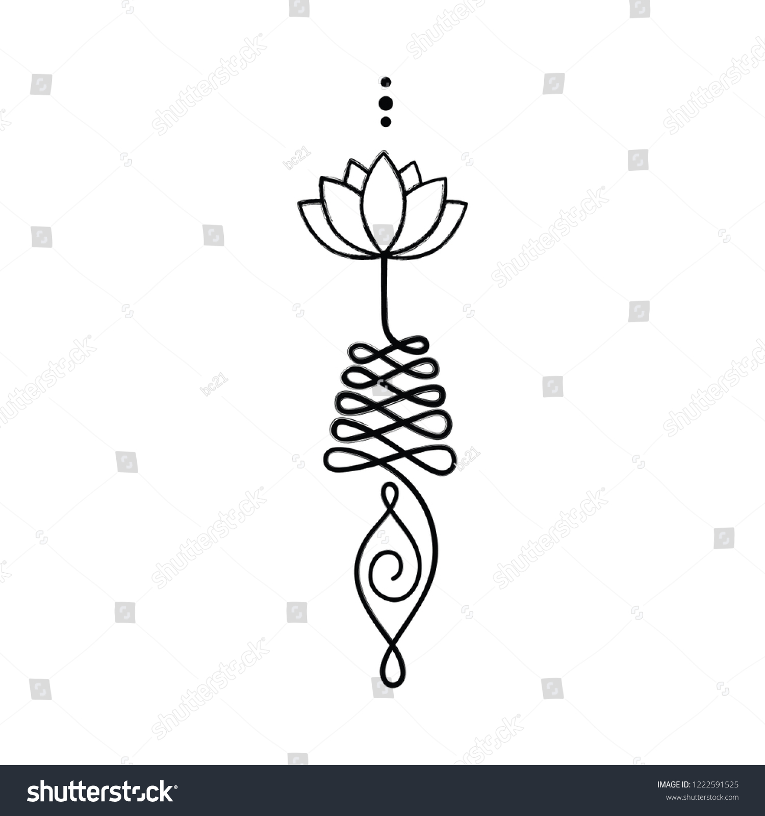 Download Buddhist Symbol Life Path Lotus Flower Stock Vector ...