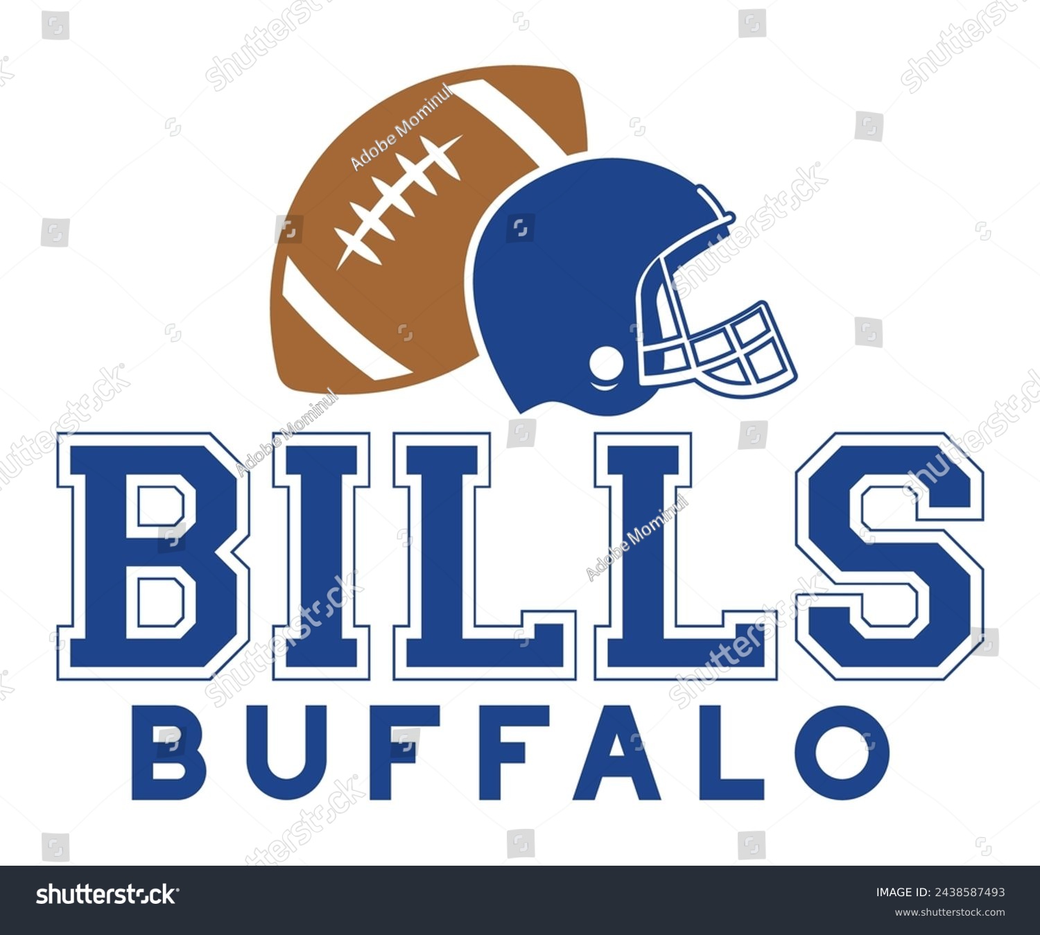 SVG of Buffalo Bills Football,Football Svg,Football Player Svg,Game Day Shirt,Football Quotes Svg,American Football Svg,Soccer Svg,Cut File,Commercial use svg