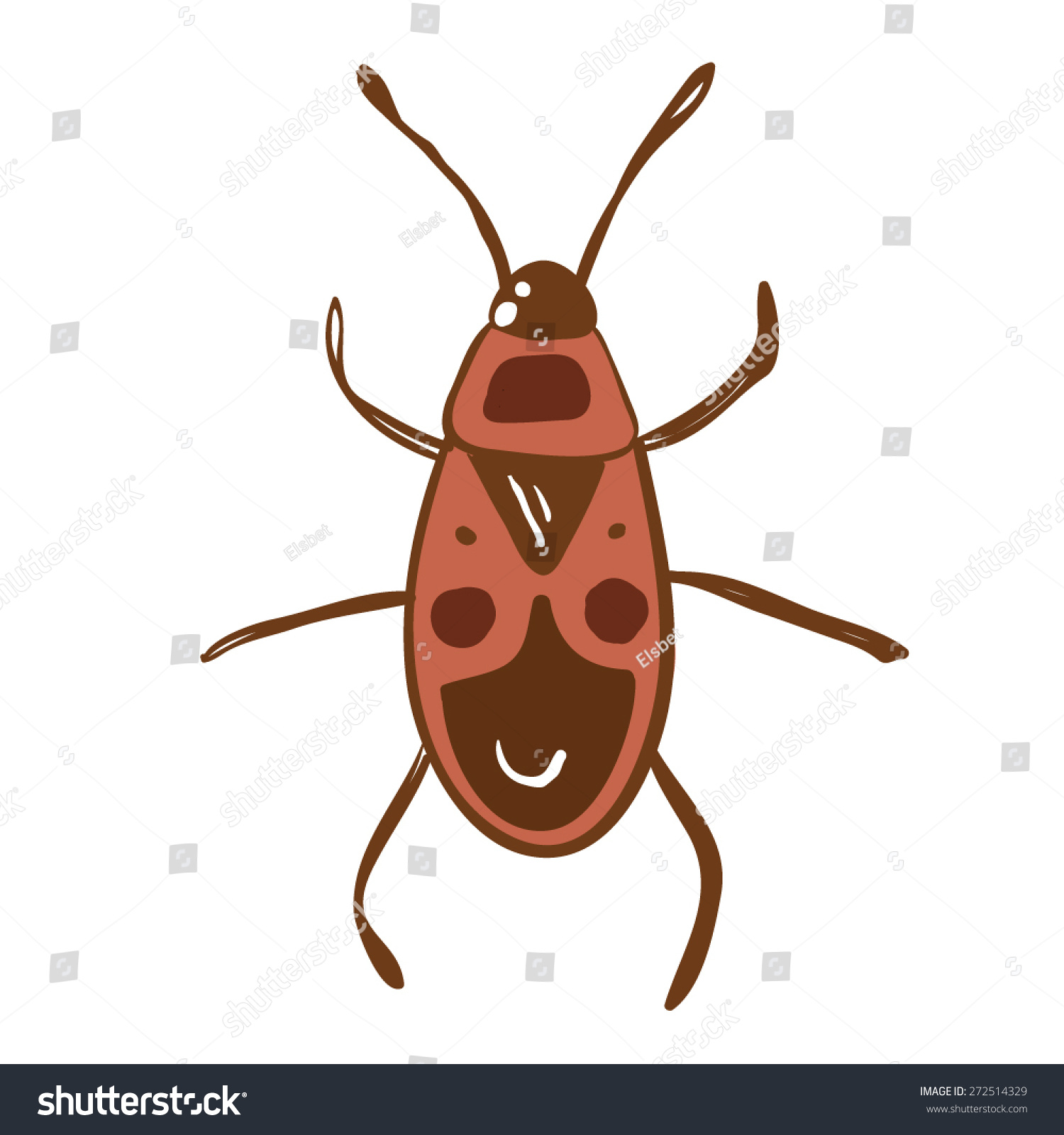 Bug Firefighter Illustration Stock Vector (Royalty Free) 272514329 ...