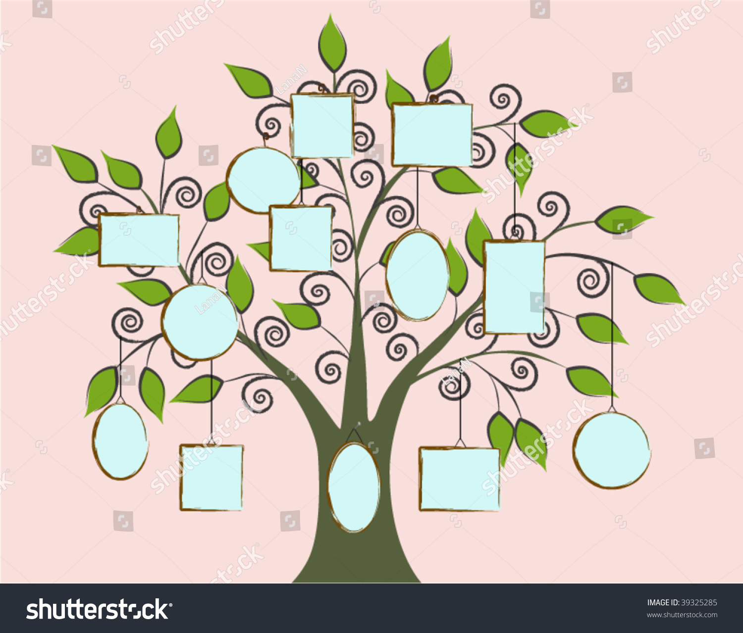 Build Your Family Tree Stock Vector 39325285 - Shutterstock