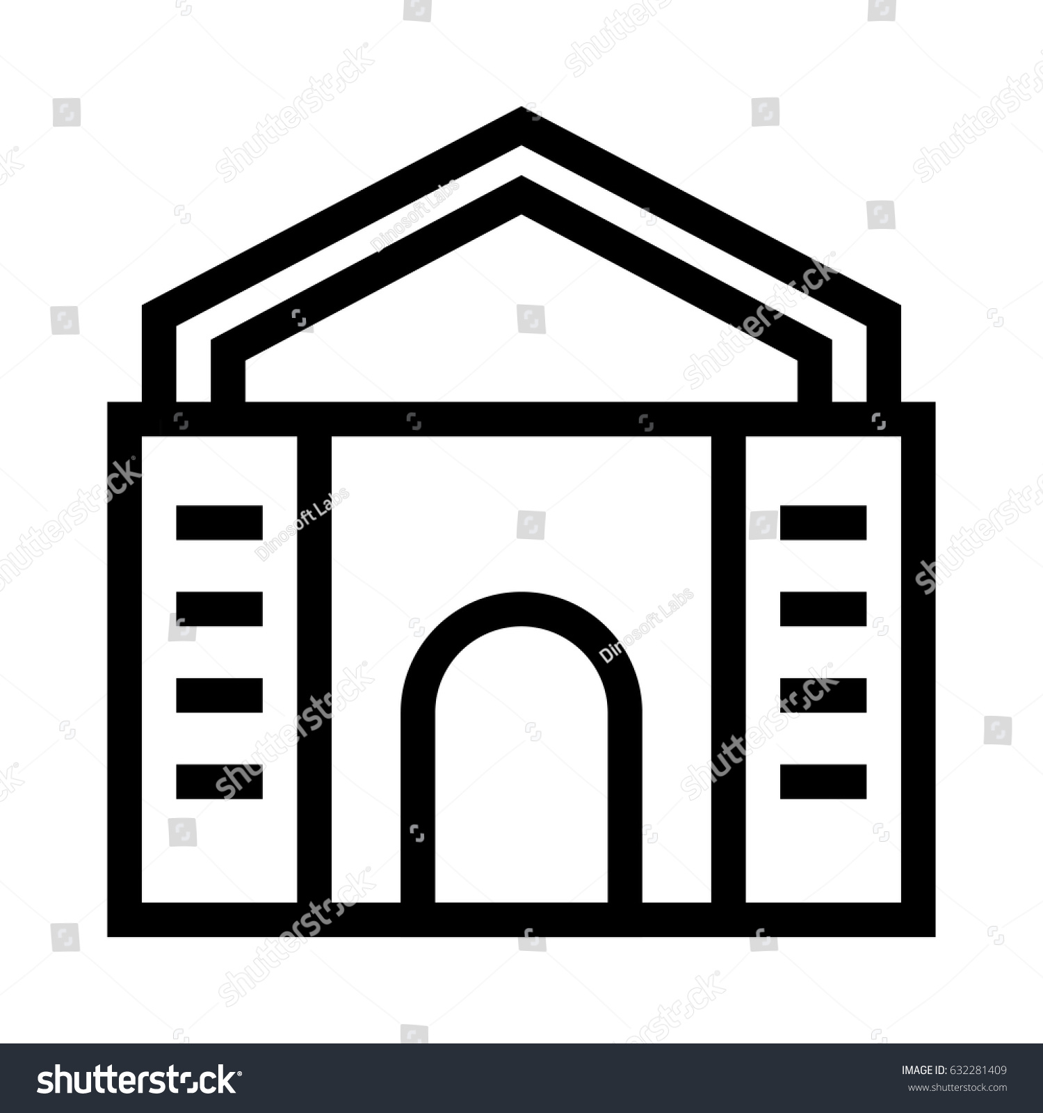 Building Landmarks Stock Vector (Royalty Free) 632281409 | Shutterstock