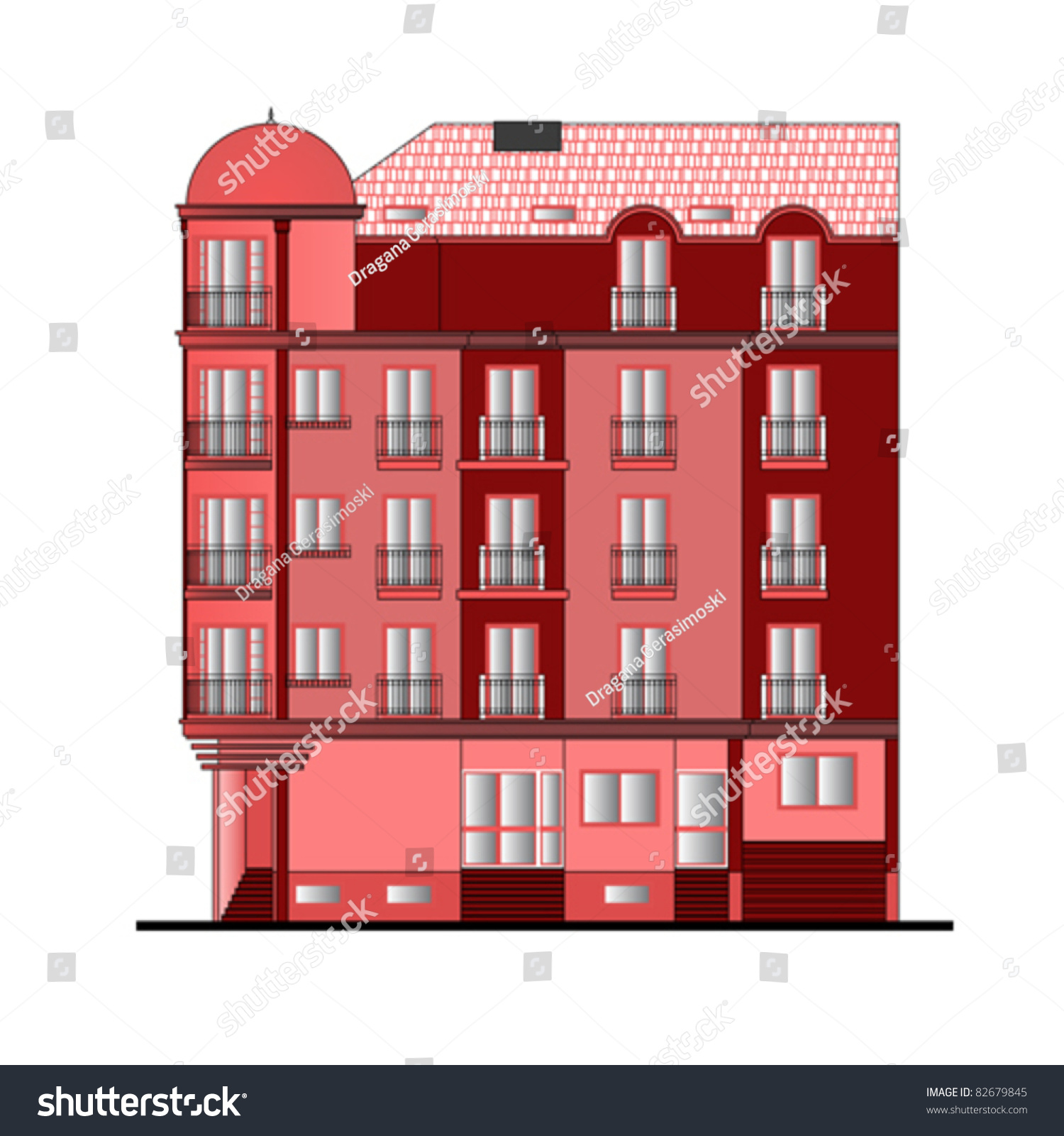 Building Facade, Vector - 82679845 : Shutterstock