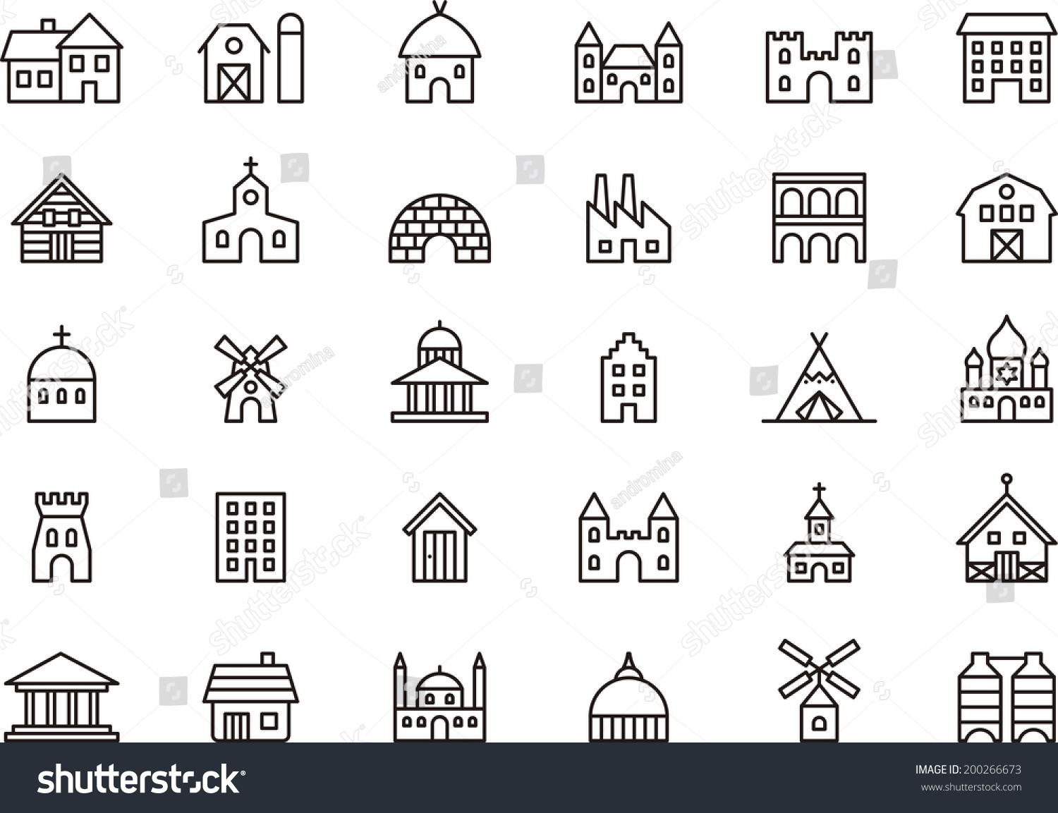 SVG of Buildings & Constructions icons svg