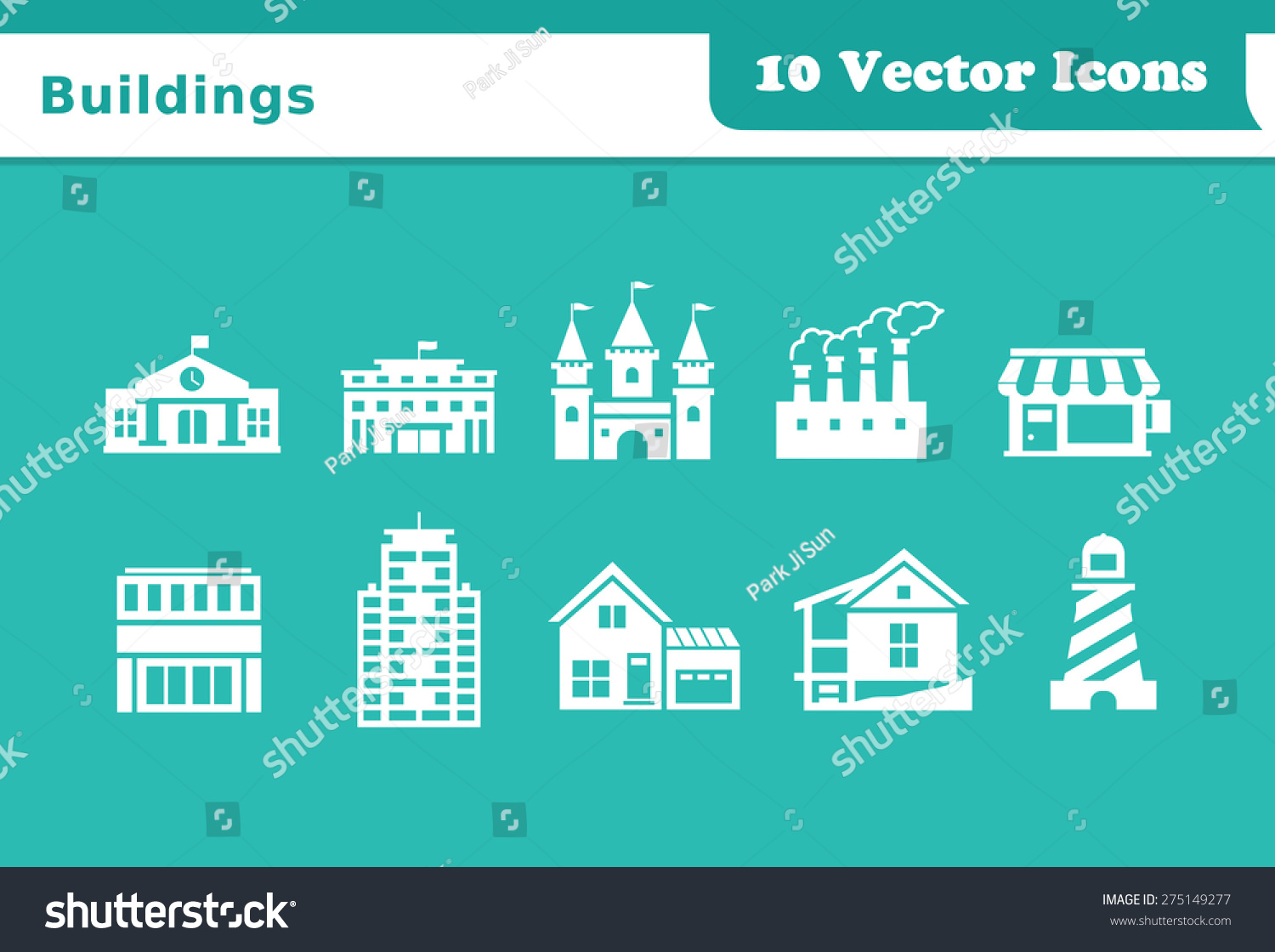 SVG of Buildings Vector Icons svg