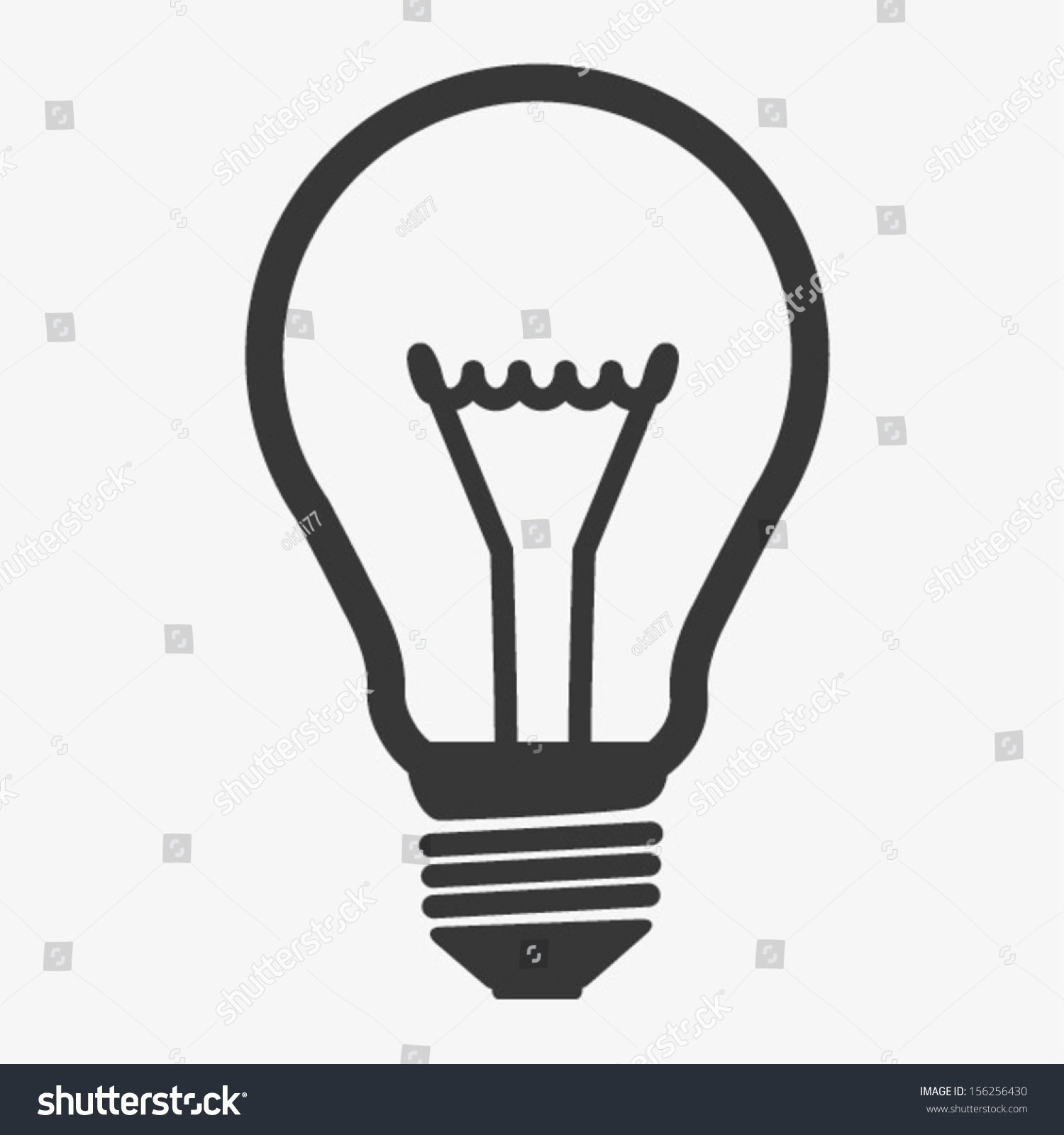 Bulb Icon Stock Vector Royalty Free Shutterstock