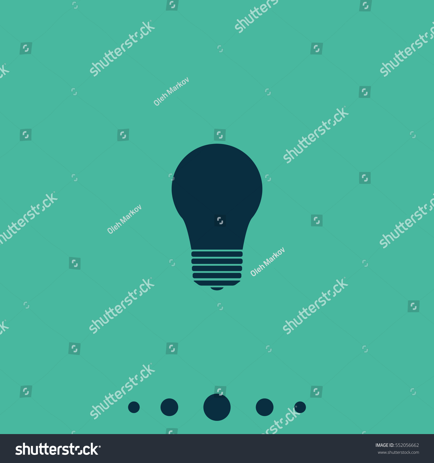 Bulb Icon Lightbulb Illustration Stock Vector Royalty Free Shutterstock