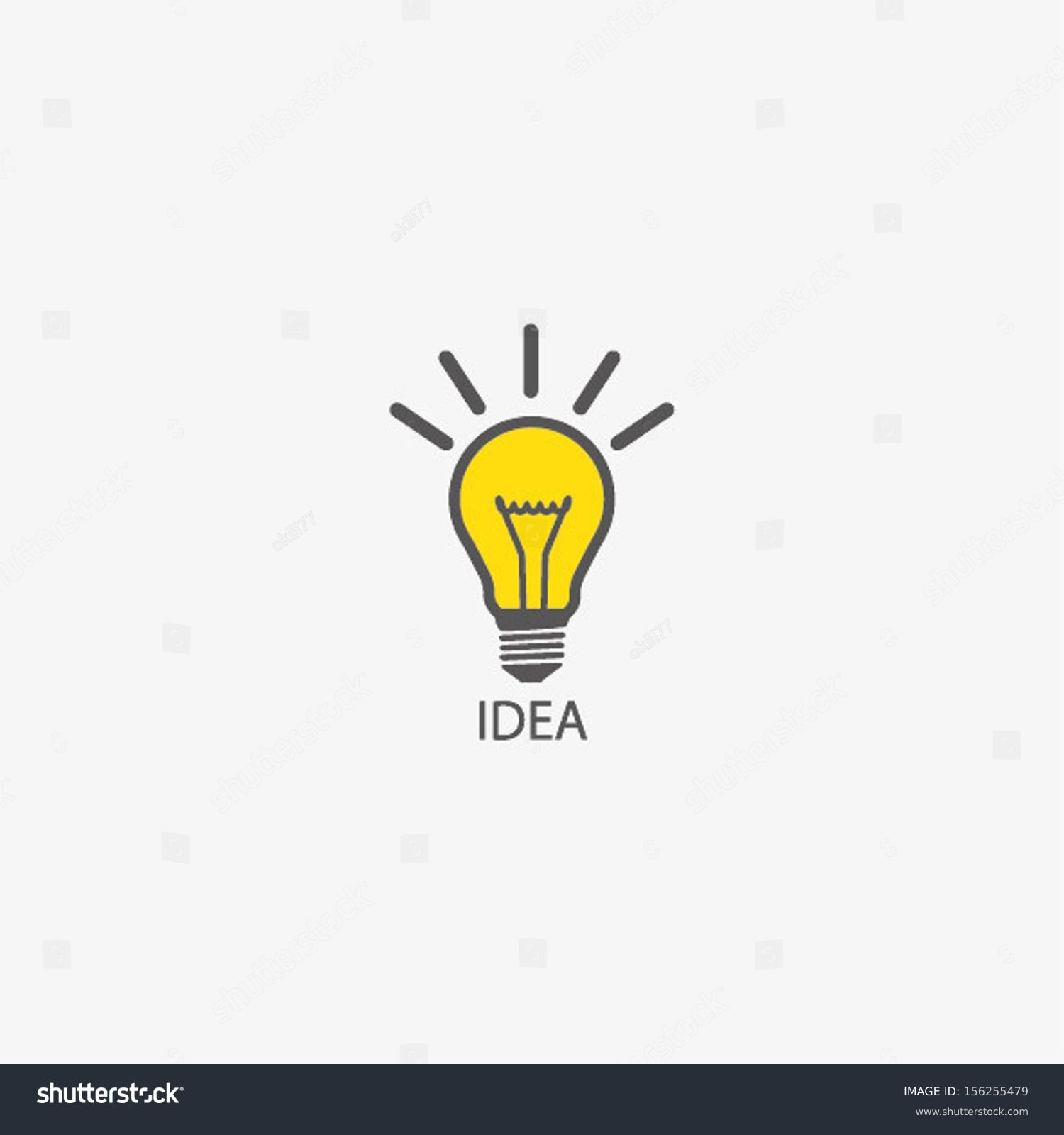 Bulb Icon Idea Concept Stock Vector (Royalty Free) 156255479 | Shutterstock