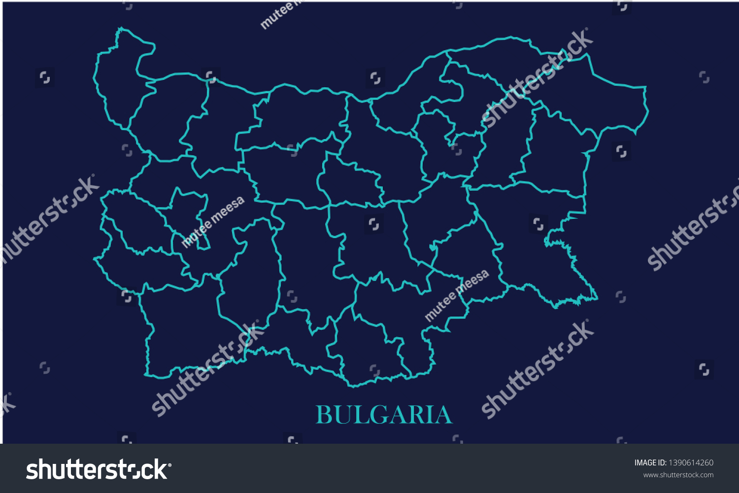 Bulgaria Map Background Vector Eps10 Stock Vector (Royalty Free ...