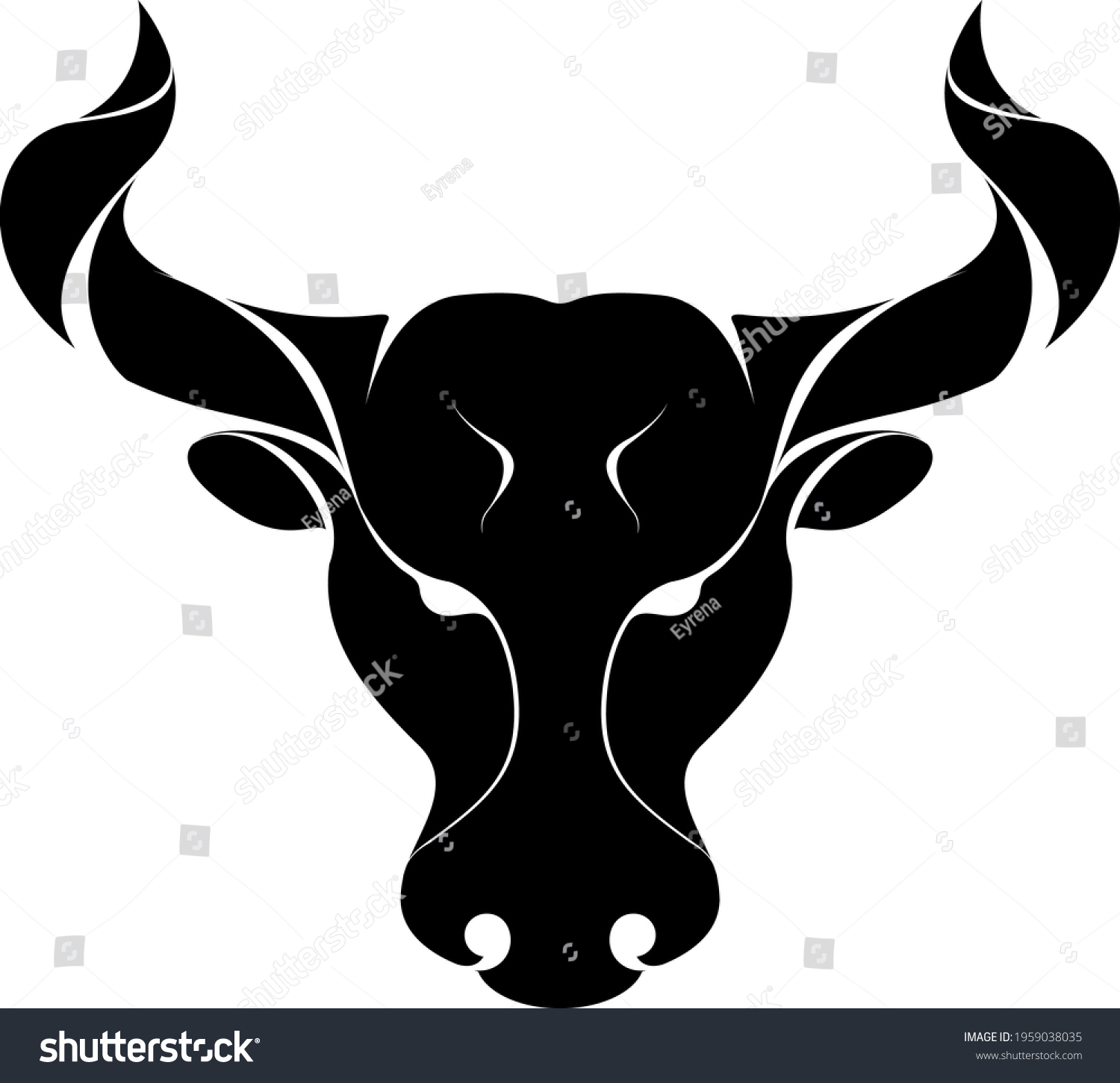 28,876 Bull head silhouette Images, Stock Photos & Vectors | Shutterstock