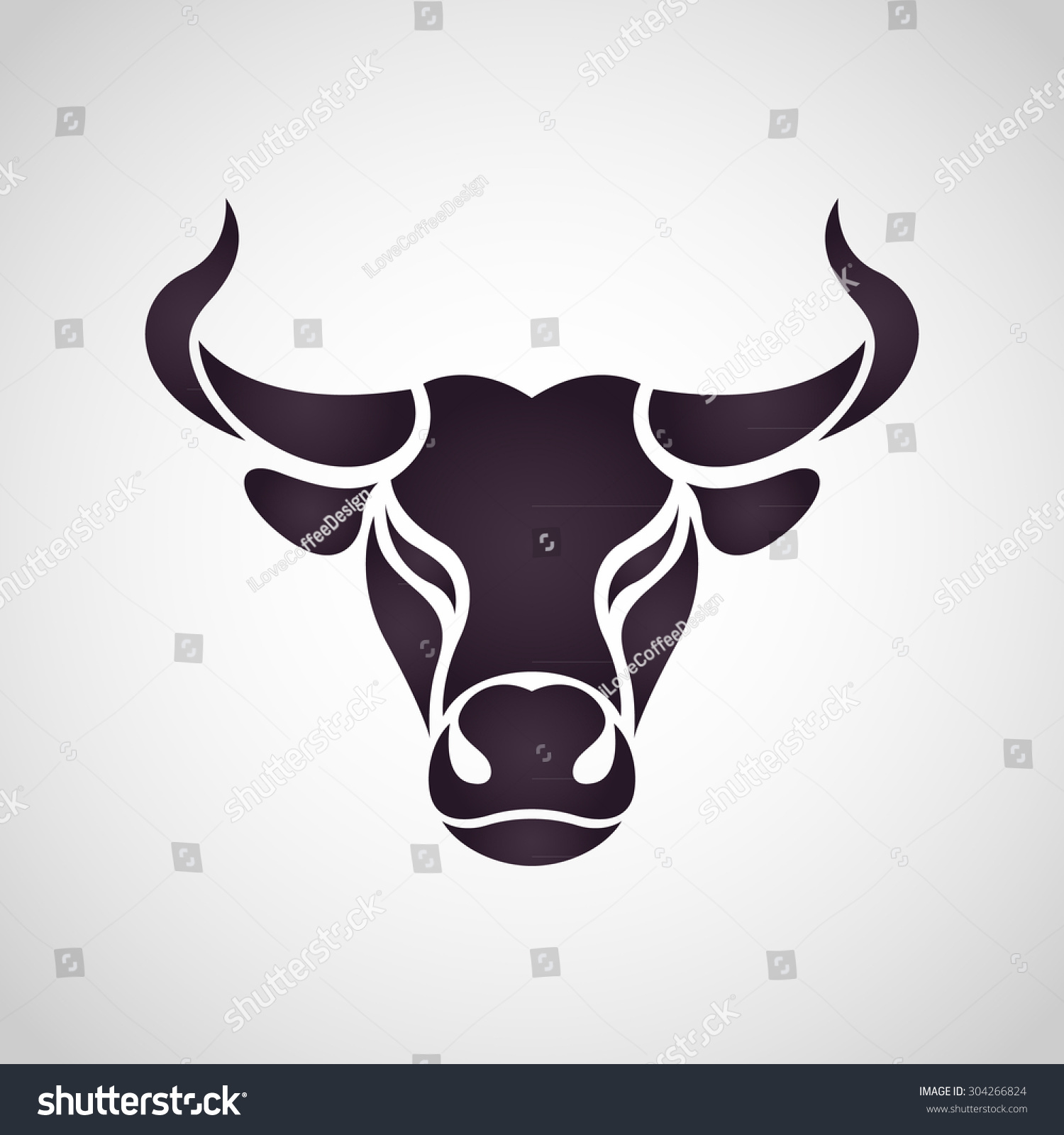 Bull Logo Stock Vector 304266824 - Shutterstock