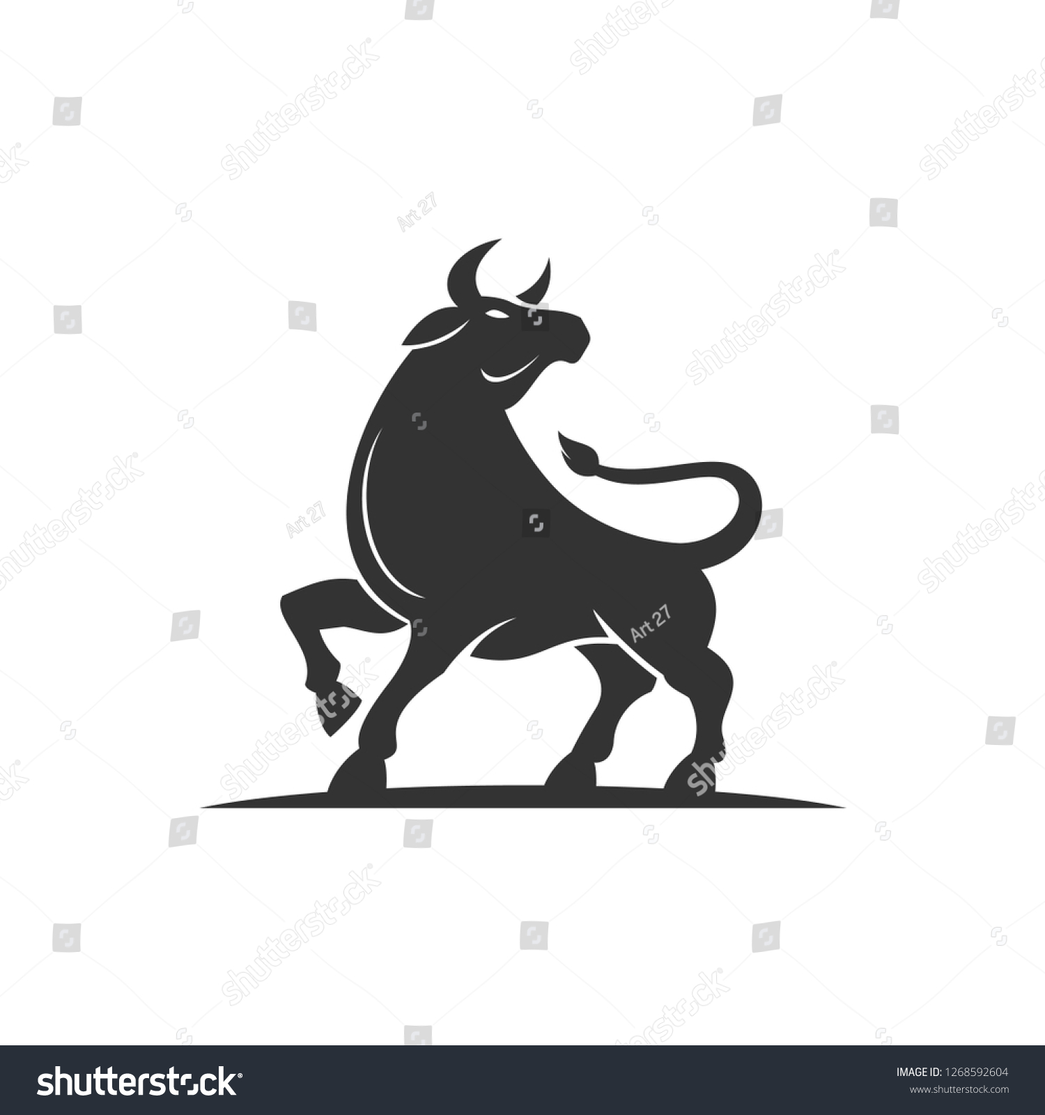 Bull icon Images, Stock Photos & Vectors | Shutterstock