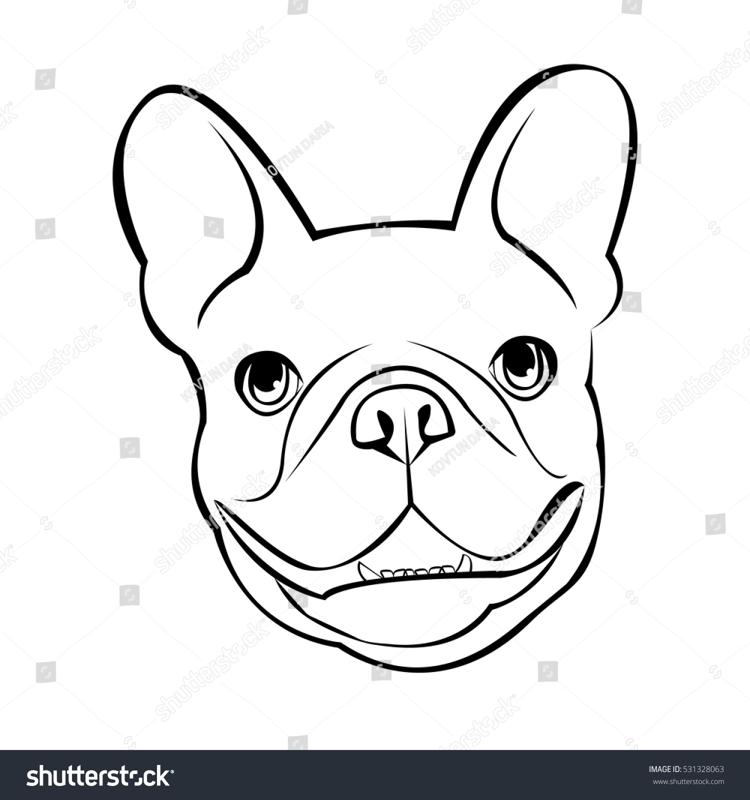 45+ Easy French Bulldog Face Drawing
