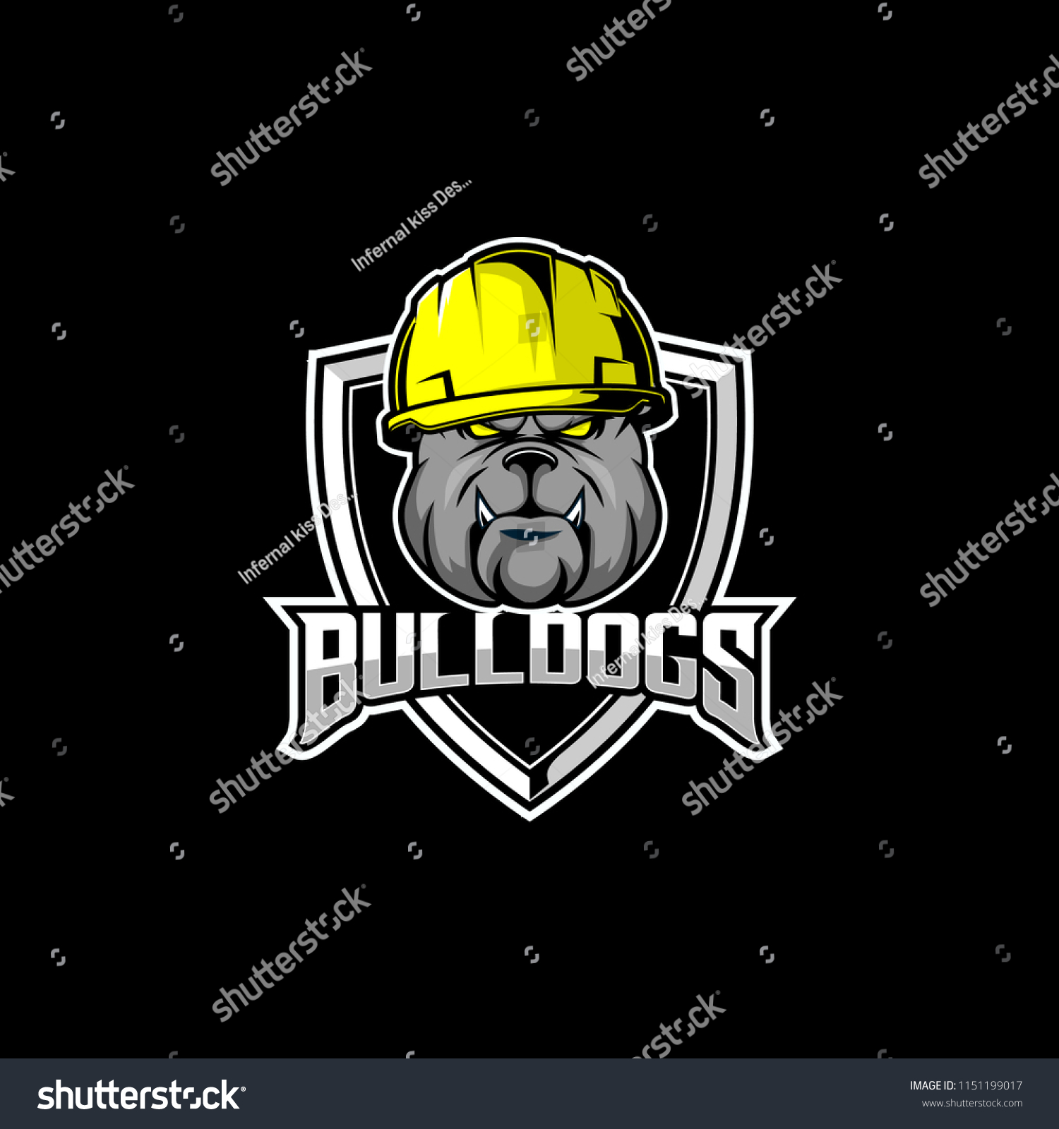 hard hats with company logo