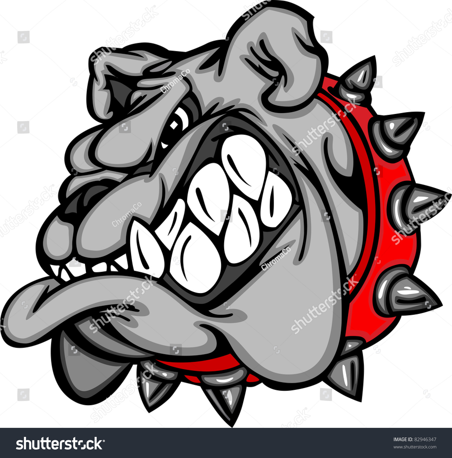 Bulldog Mascot Cartoon Face Illustration Stock Vector 82946347 ...