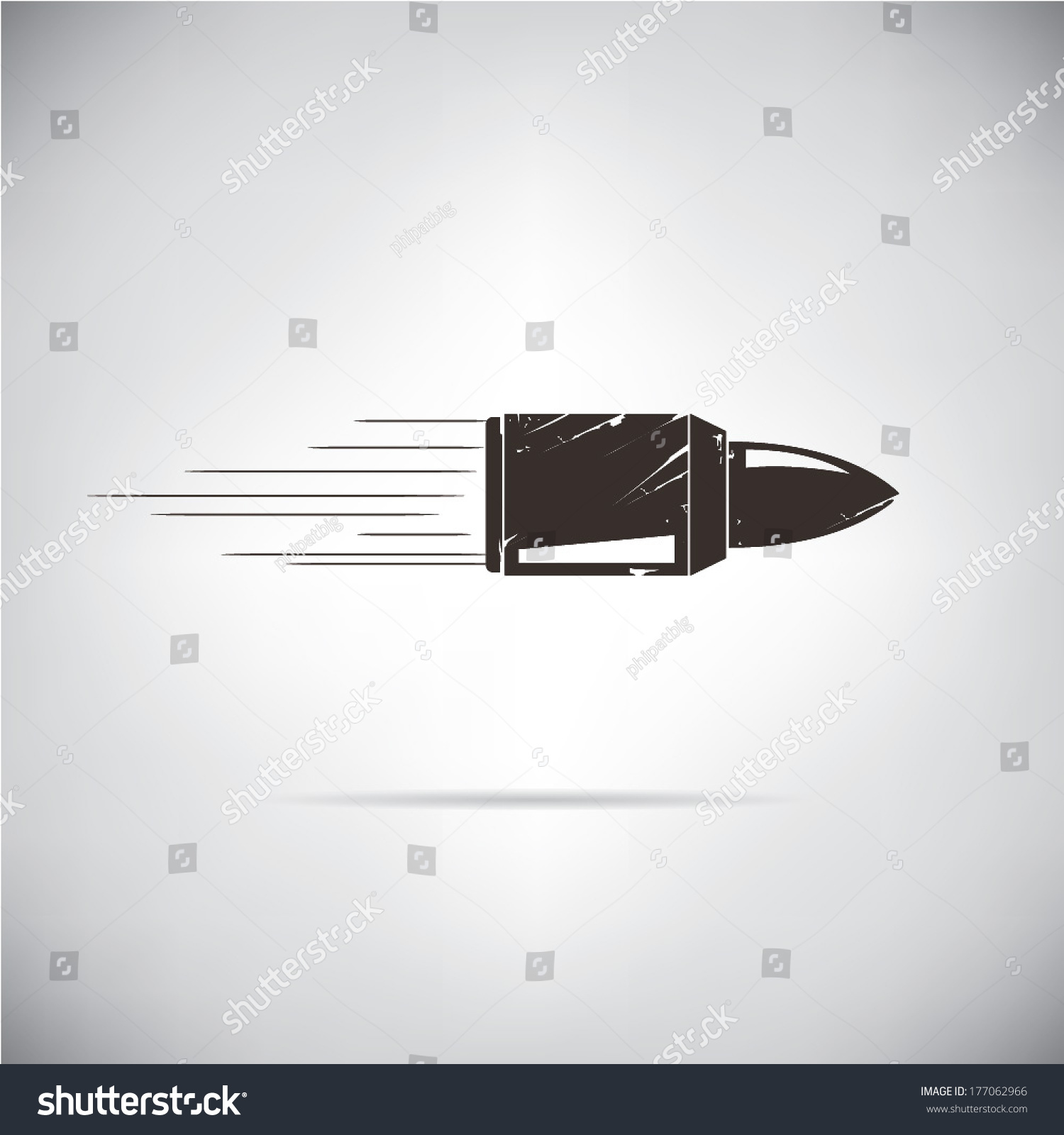 Bullet Stock Vector Illustration 177062966 : Shutterstock