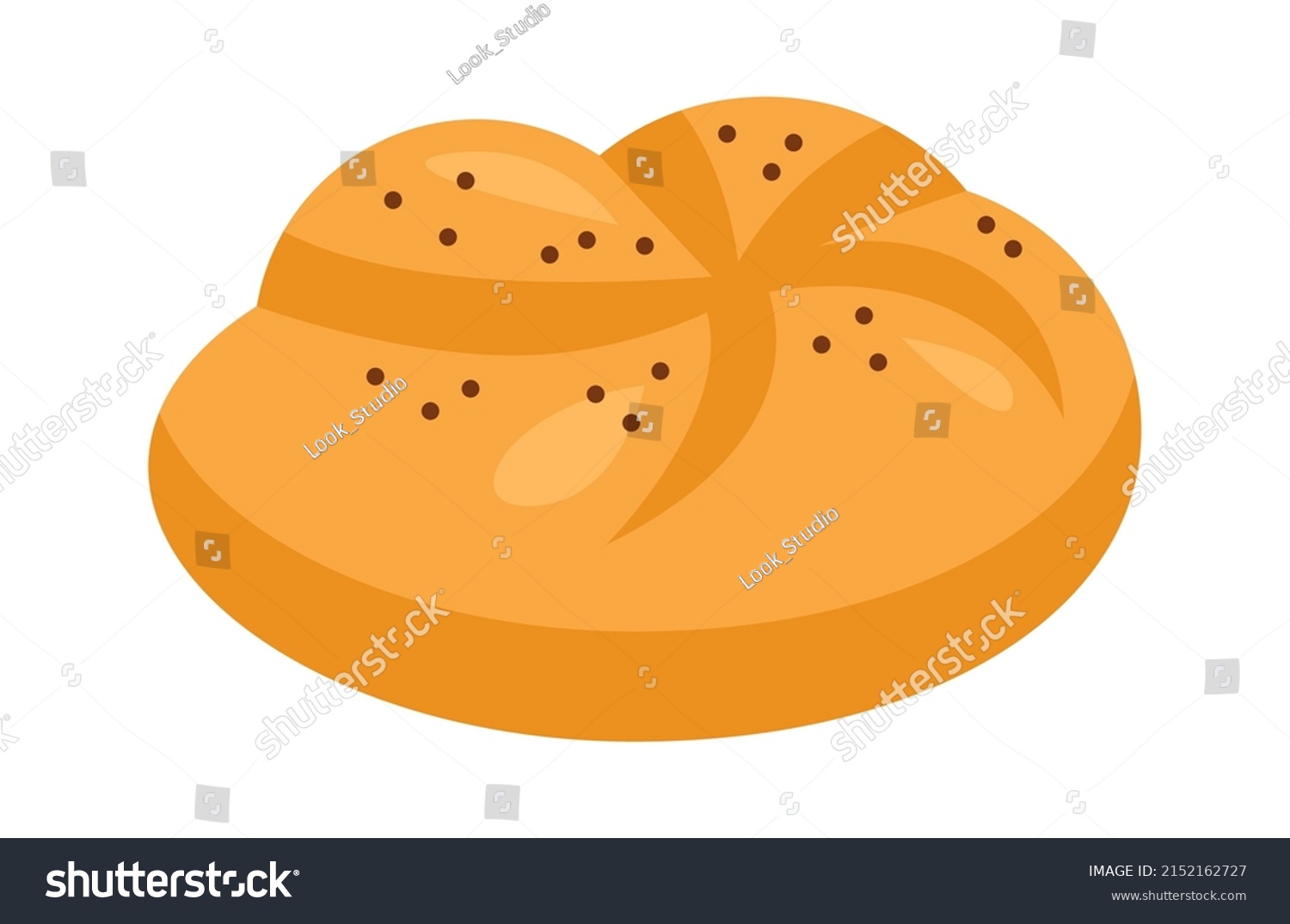 Bun Bakery Icon Vector Illustration Stock Vector (royalty Free 