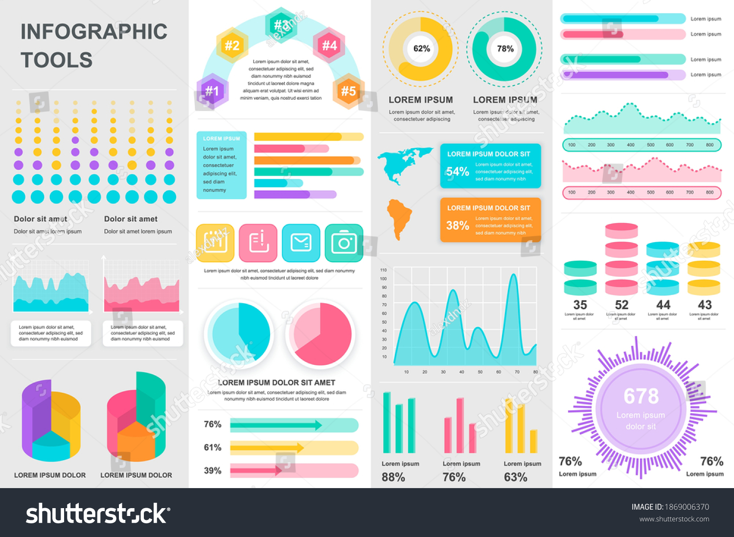 Bundle Infographic Ui Ux Kit Elements Stock Vector (Royalty Free ...