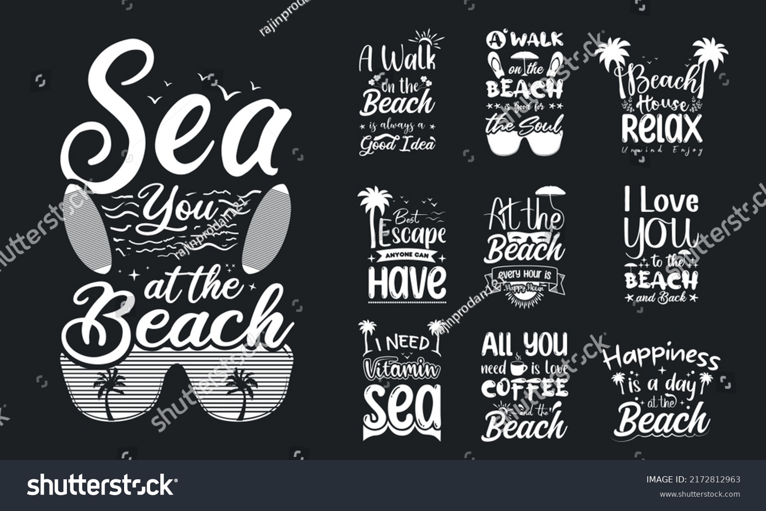 SVG of Bundle of summer typography t-shirt design, Summer quotes typography lettering svg design for t shirt and merchandise, Hand drawn and Calligraphy t shirt design, summer svg t-shirt design  svg