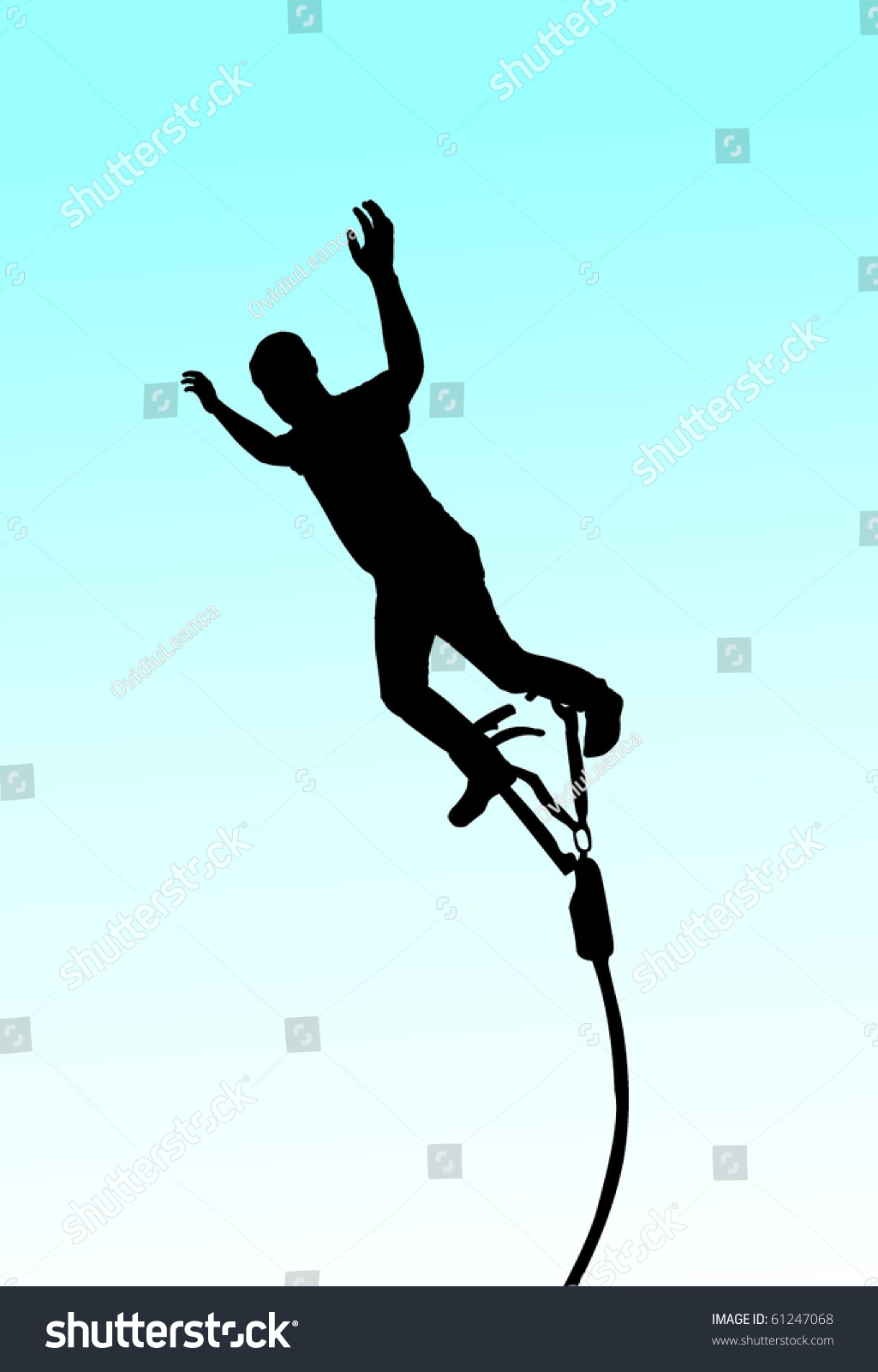 Bungee Jumping 1 Stock Vector Illustration 61247068 : Shutterstock