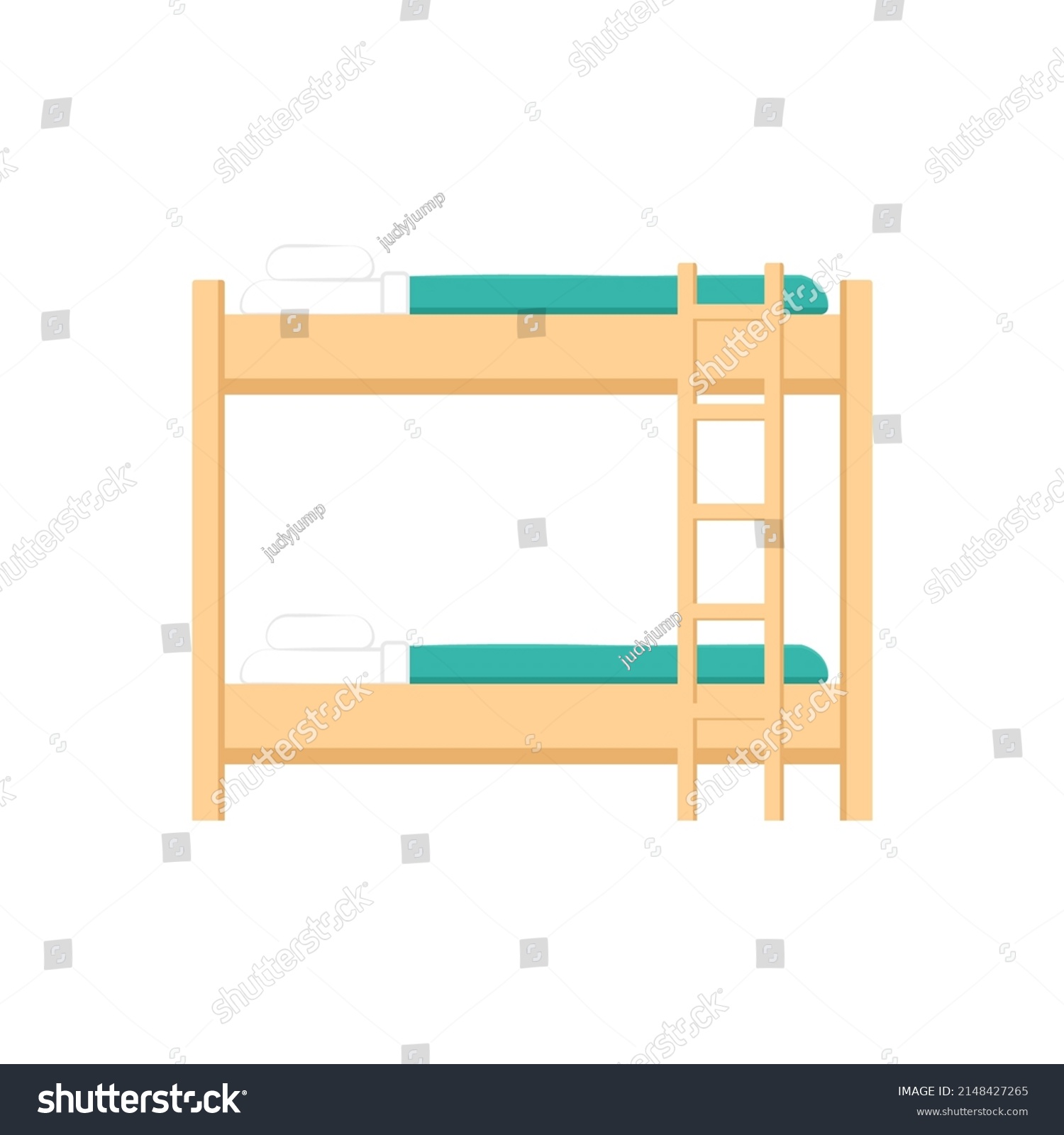 Bunk Bed Vector Bunk Bed On Stock Vector (Royalty Free) 2148427265 ...