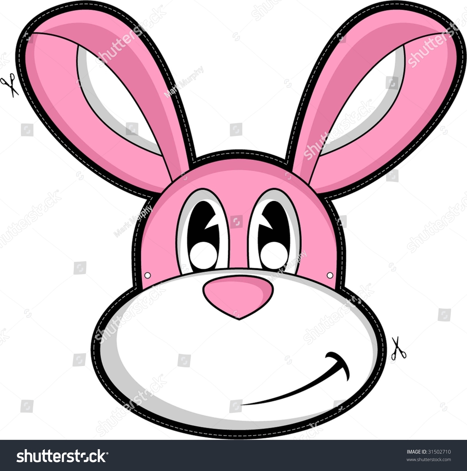 Download Bunny Rabbit Mask Stock Vector 31502710 - Shutterstock