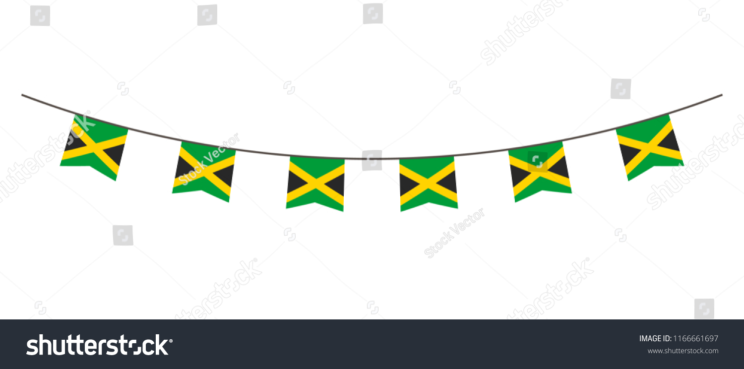 Jamaica Small Triangle 5m Flag Bunting Party Garland Decoration Jamaican 