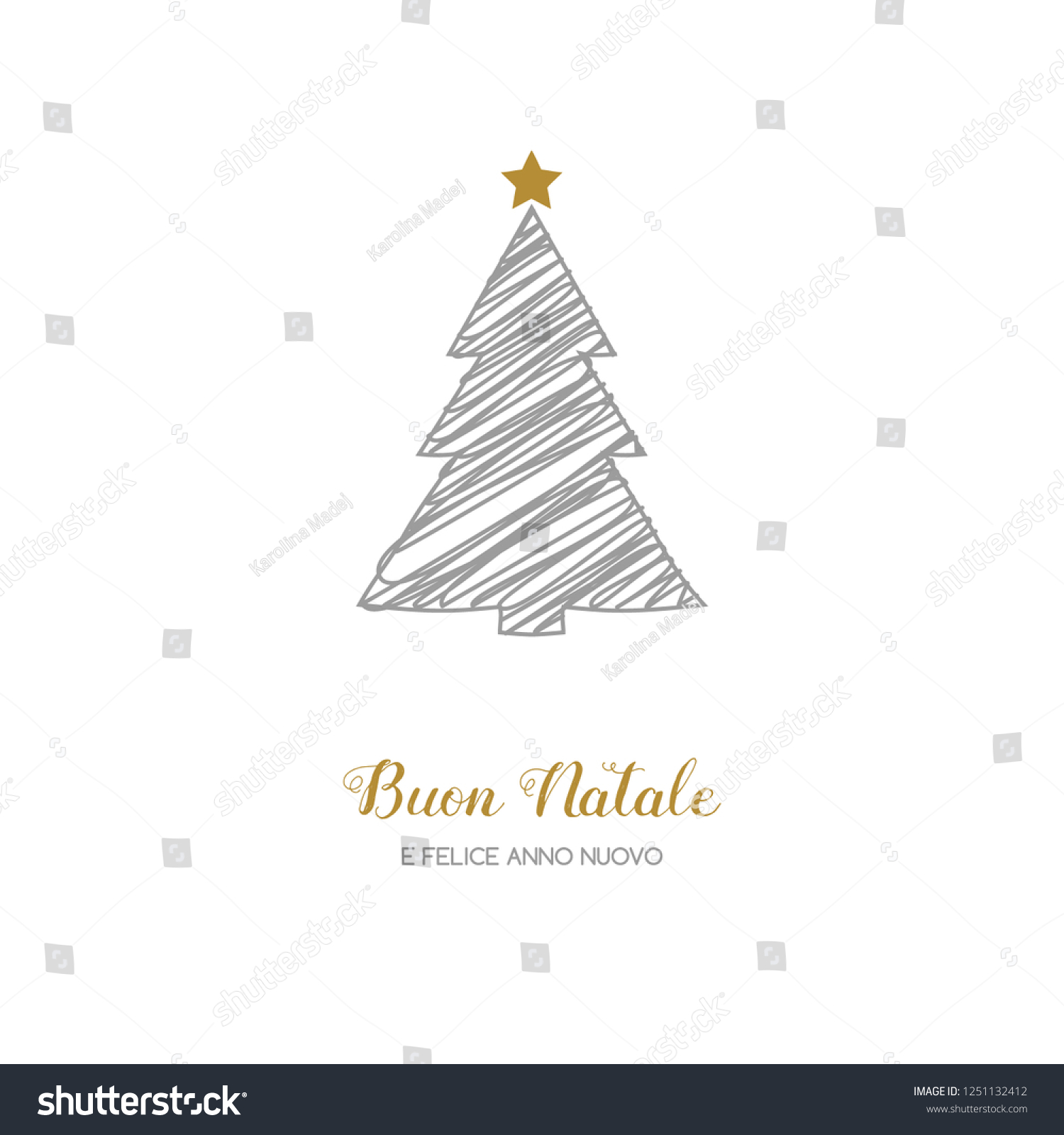 Immagini Di Natale E Felice Anno Nuovo.Buon Natale E Felice Anno Nuovo Stock Vector Royalty Free 1251132412