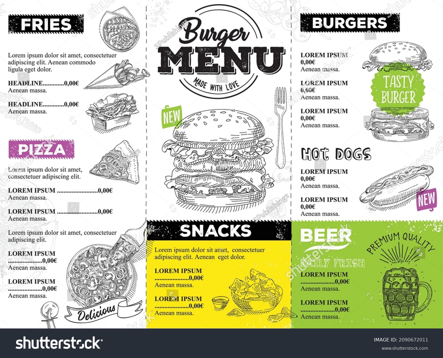 19 Tapas street food Stock Vectors, Images & Vector Art | Shutterstock