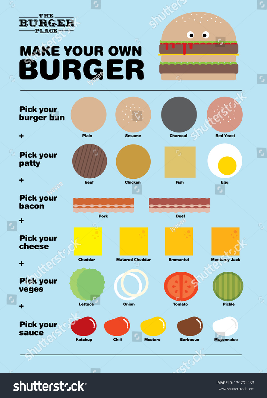 Build A Burger Menu