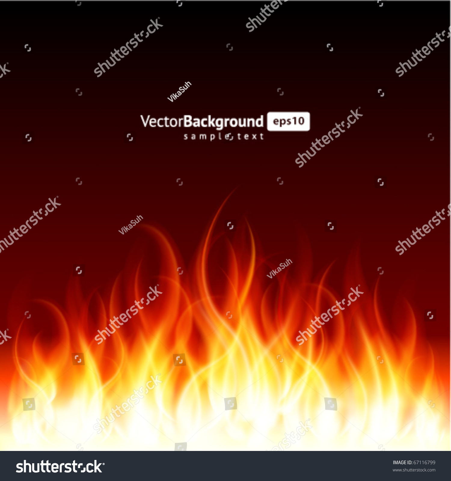 Burn Flame Fire Vector Background - 67116799 : Shutterstock