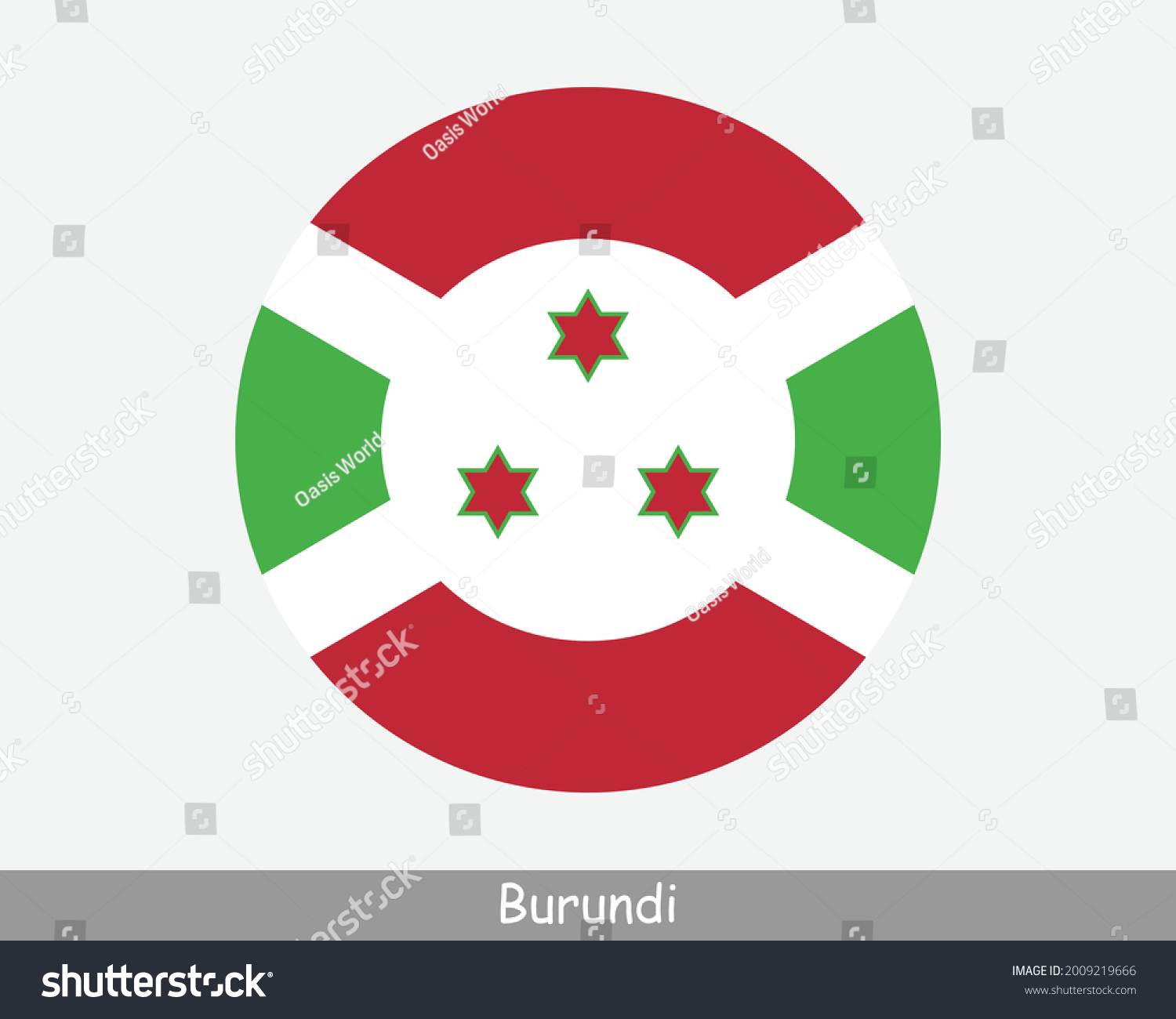 SVG of Burundi Round Circle Flag. Burundian Circular Button Banner Icon. EPS Vector svg