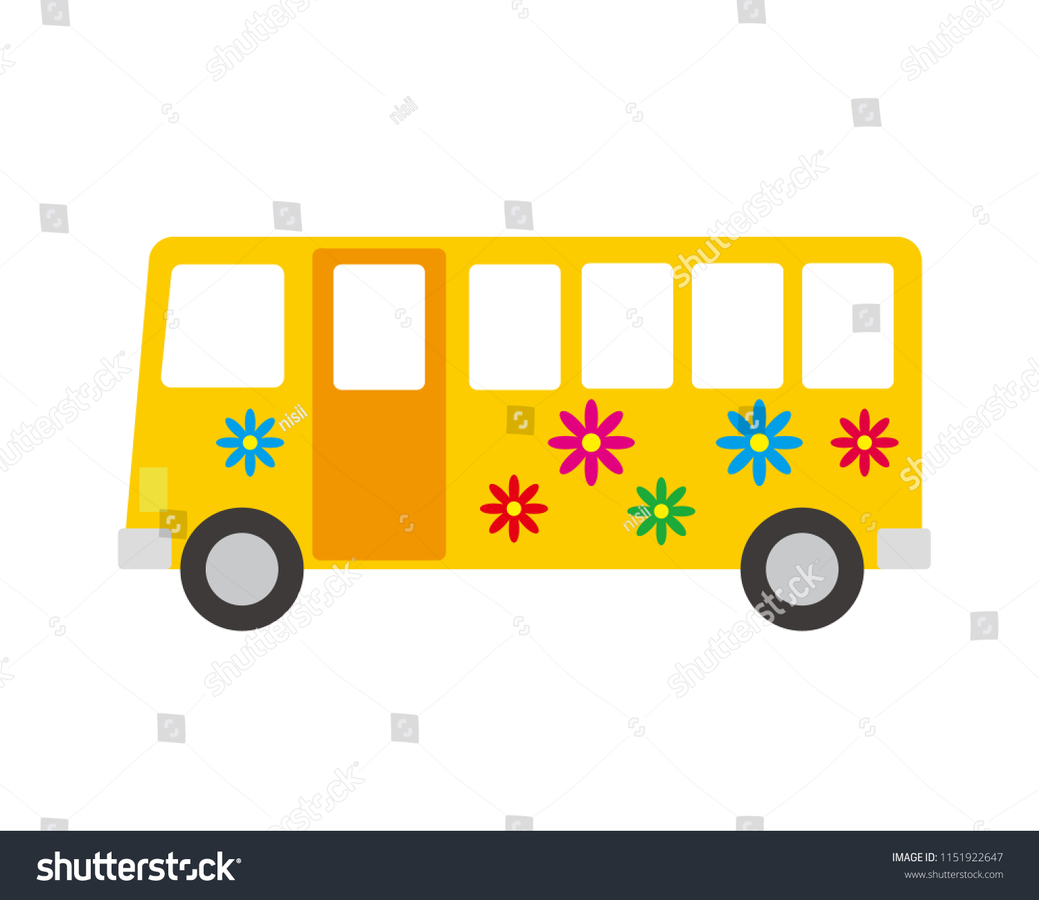 Bus Car Illustration Stock Vector (Royalty Free) 1151922647