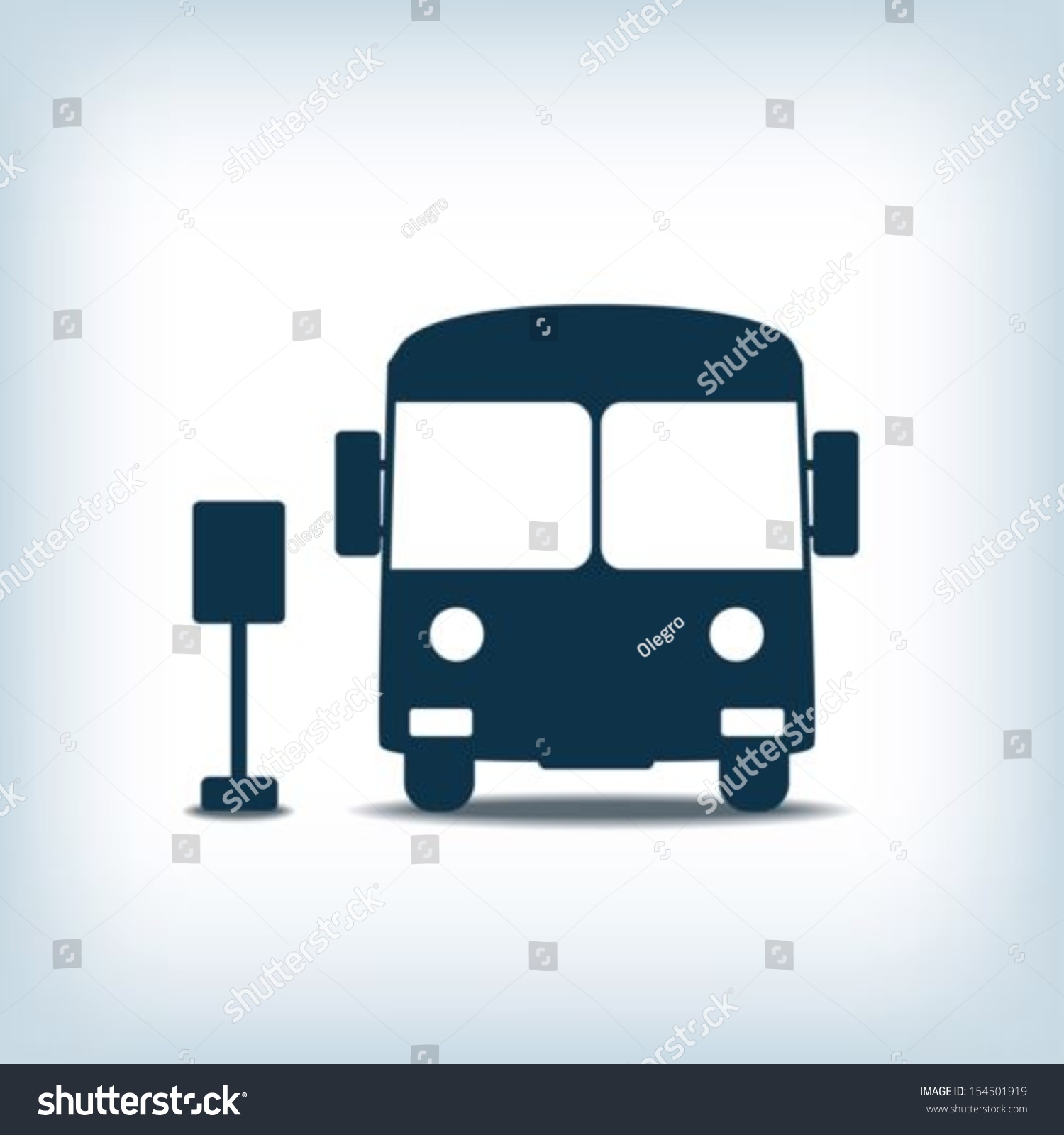 Bus Icon Stock Vector Illustration 154501919 : Shutterstock