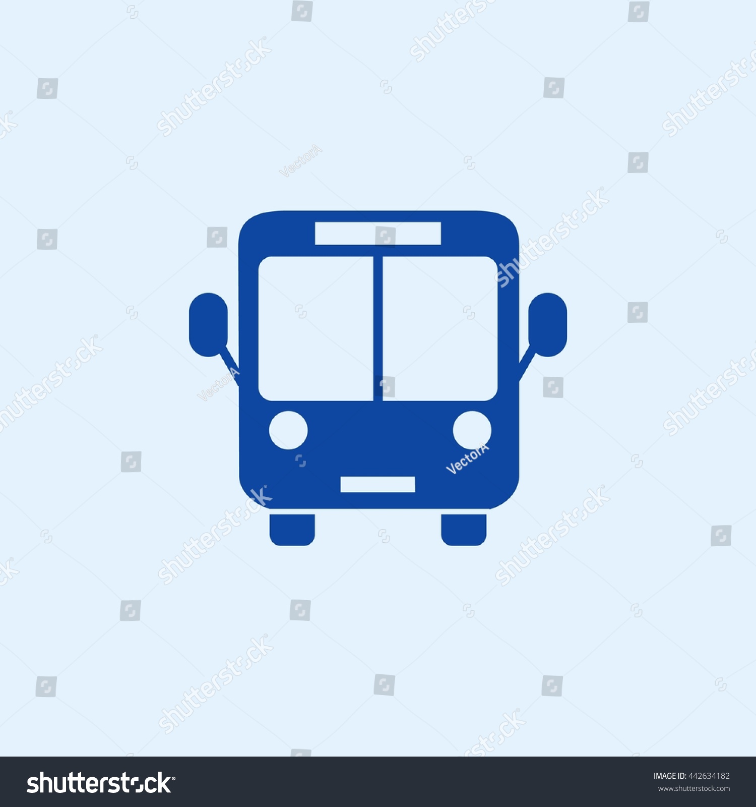 Bus Icon Stock Vector Illustration 442634182 : Shutterstock