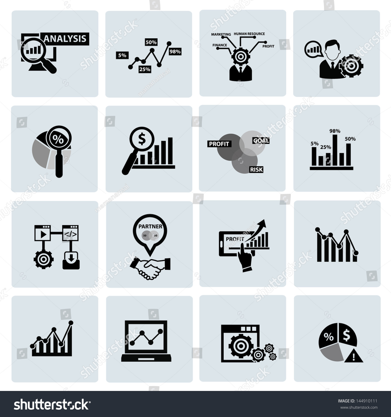 Business Analysis Concept Iconsvector: เวกเตอร์สต็อก (ปลอดค่าลิขสิทธิ์ ...