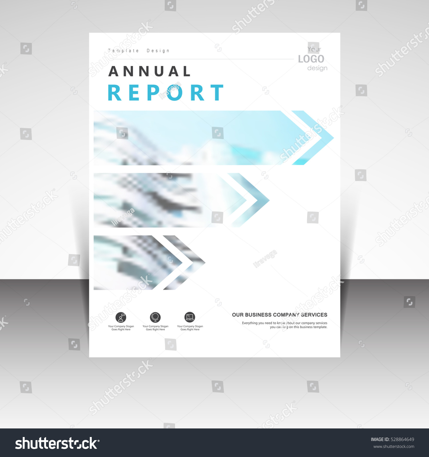 business annual report brochure design vector illustration business