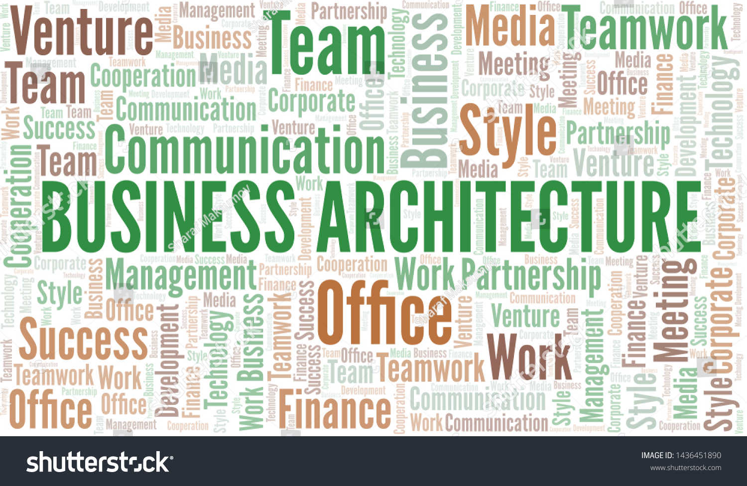 Business Architecture Word Cloud Collage Made Stock Vector (Royalty ...