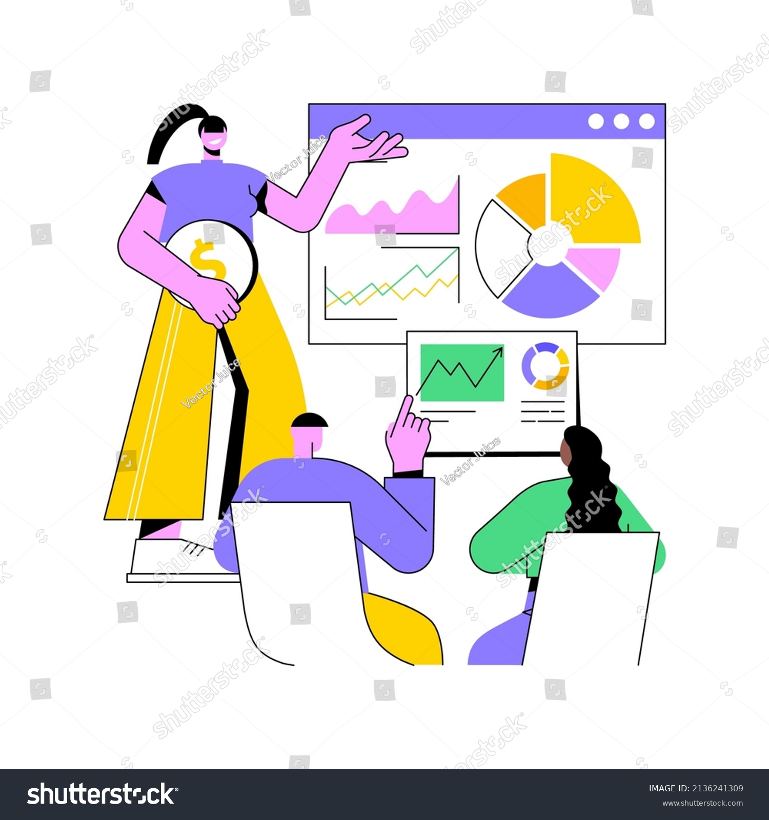 Business Briefing Abstract Concept Vector Illustration Stock Vector