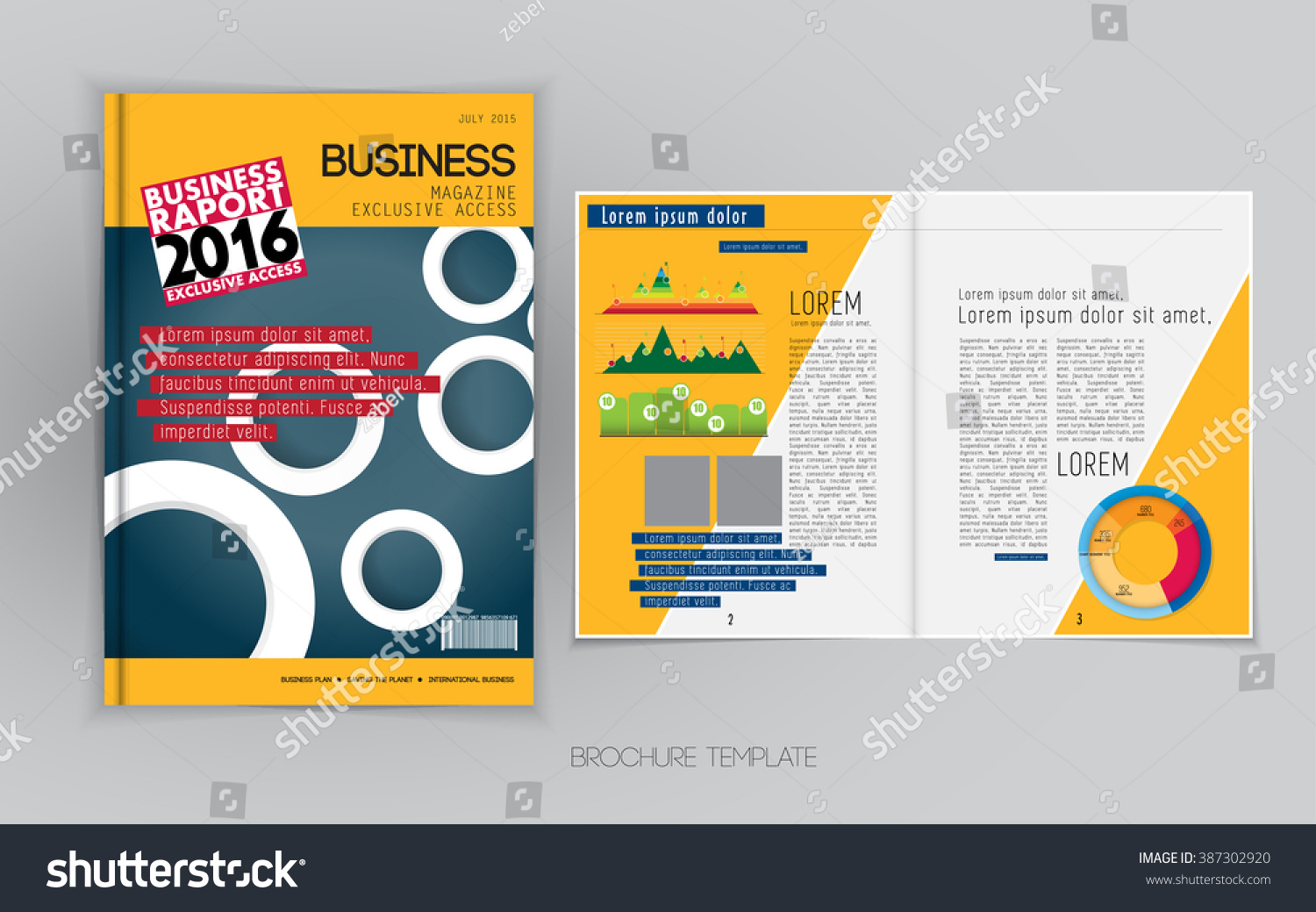 Business Broschure Layout Vector Stock Vector Royalty Free