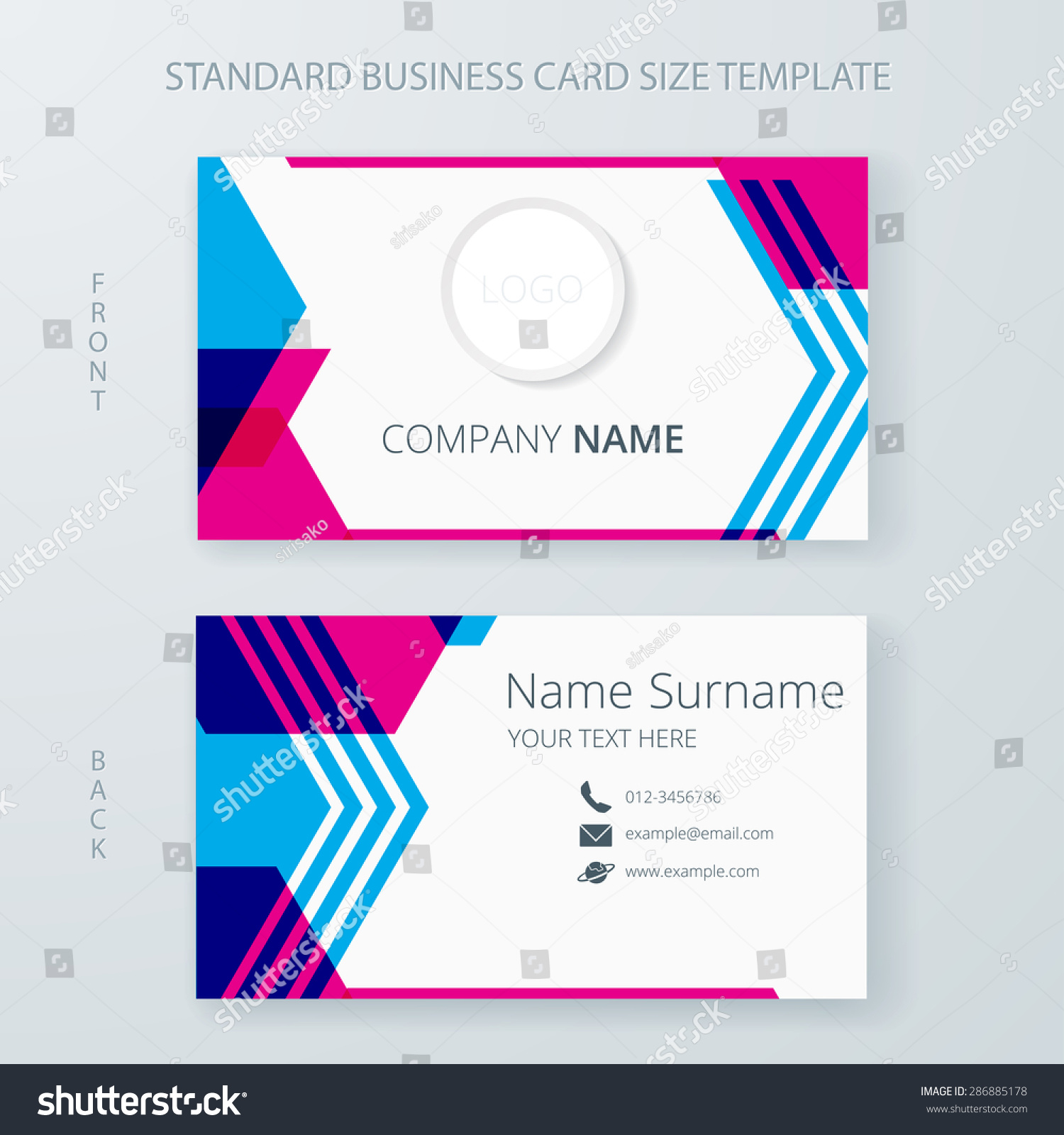Fresh 100 Modern Name Card Template