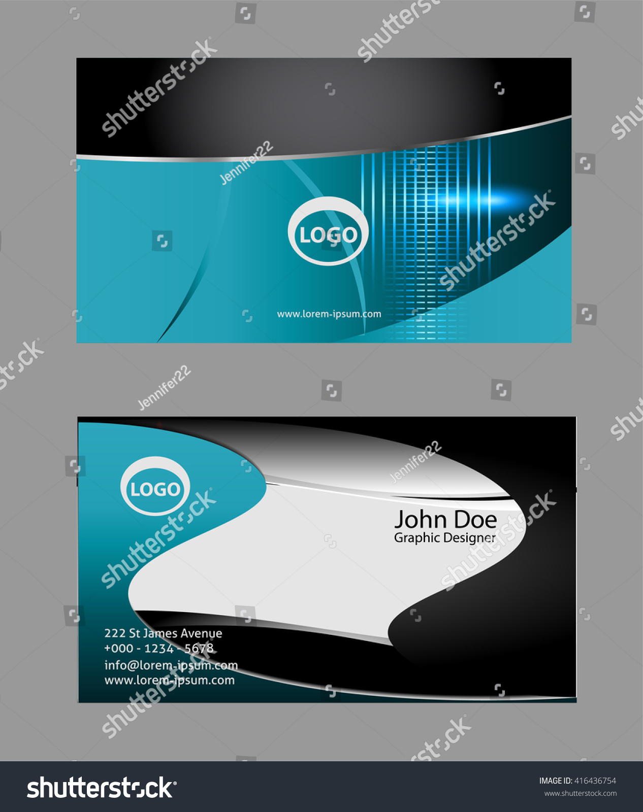 Business Cards Design Stock Vector 416436754 : Shutterstock